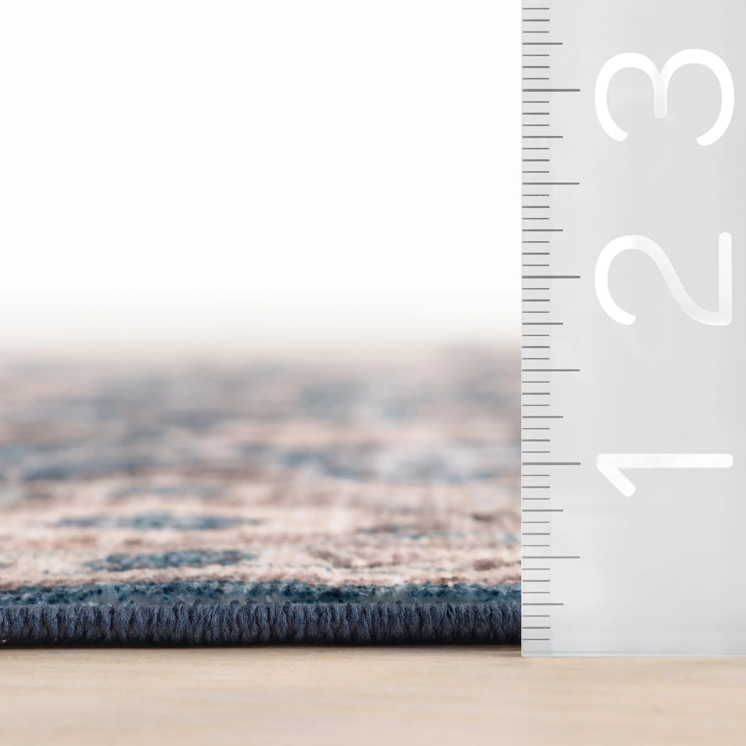Alouette Bordered Traditional Washable Rug | Blue - Image 5