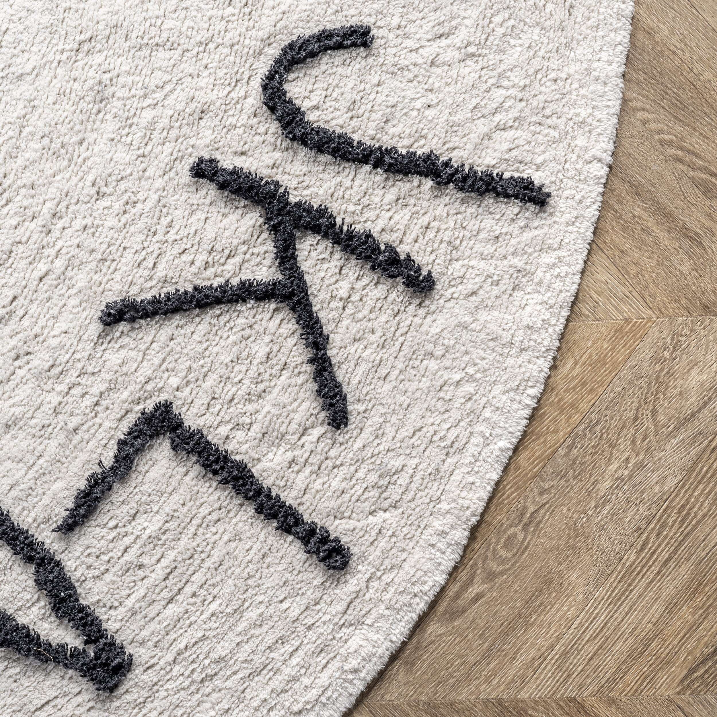 Alphabet Nursery Washable Rug | Ivory - Image 3
