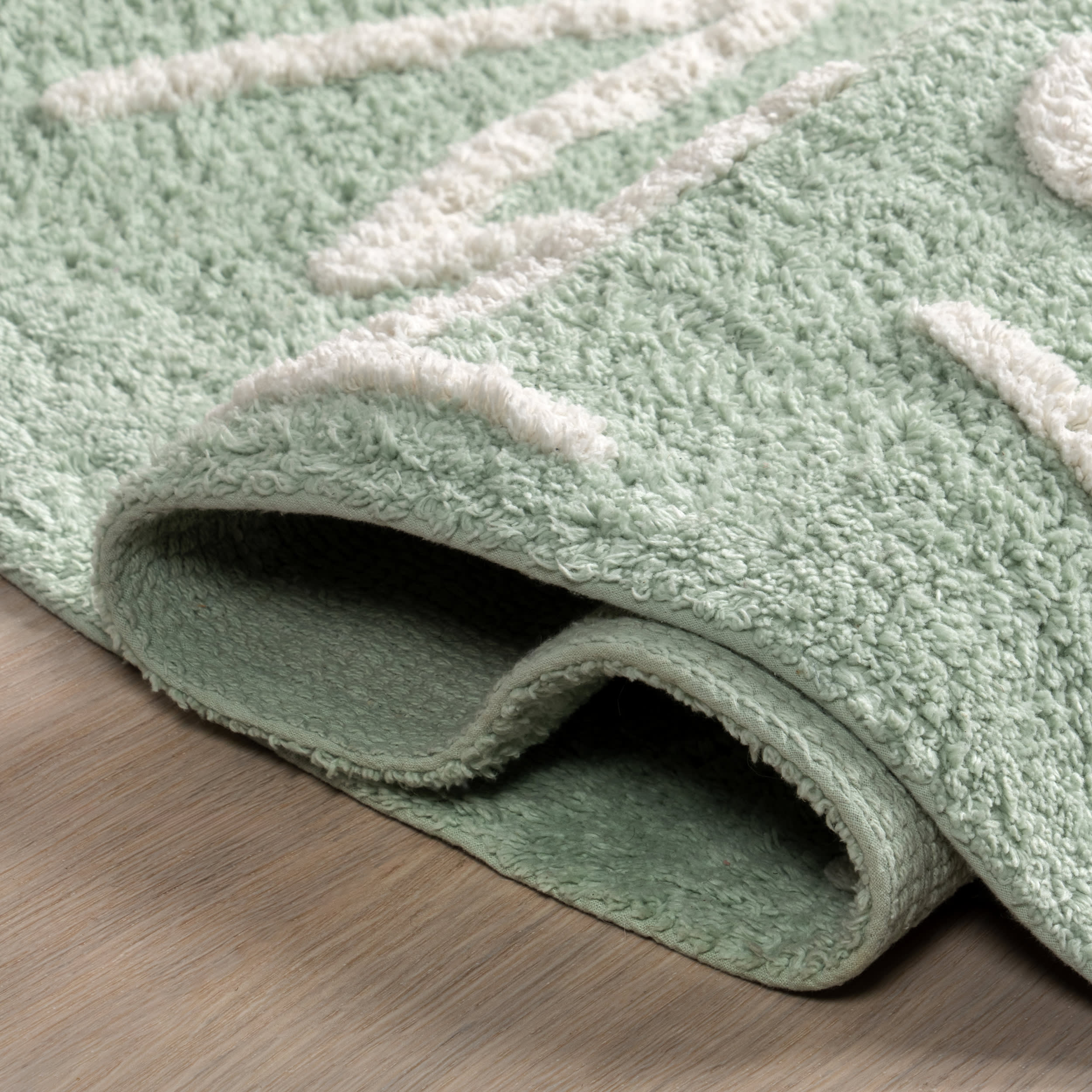 Alphabet Nursery Washable Rug | Mint Green - Image 9