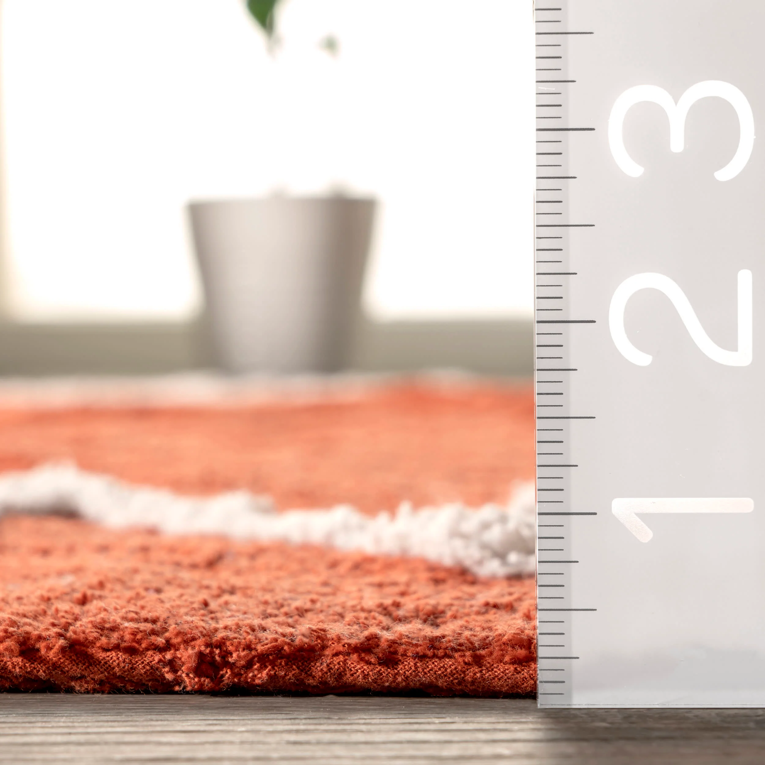 Alphabet Nursery Washable Rug | Rust - Image 5