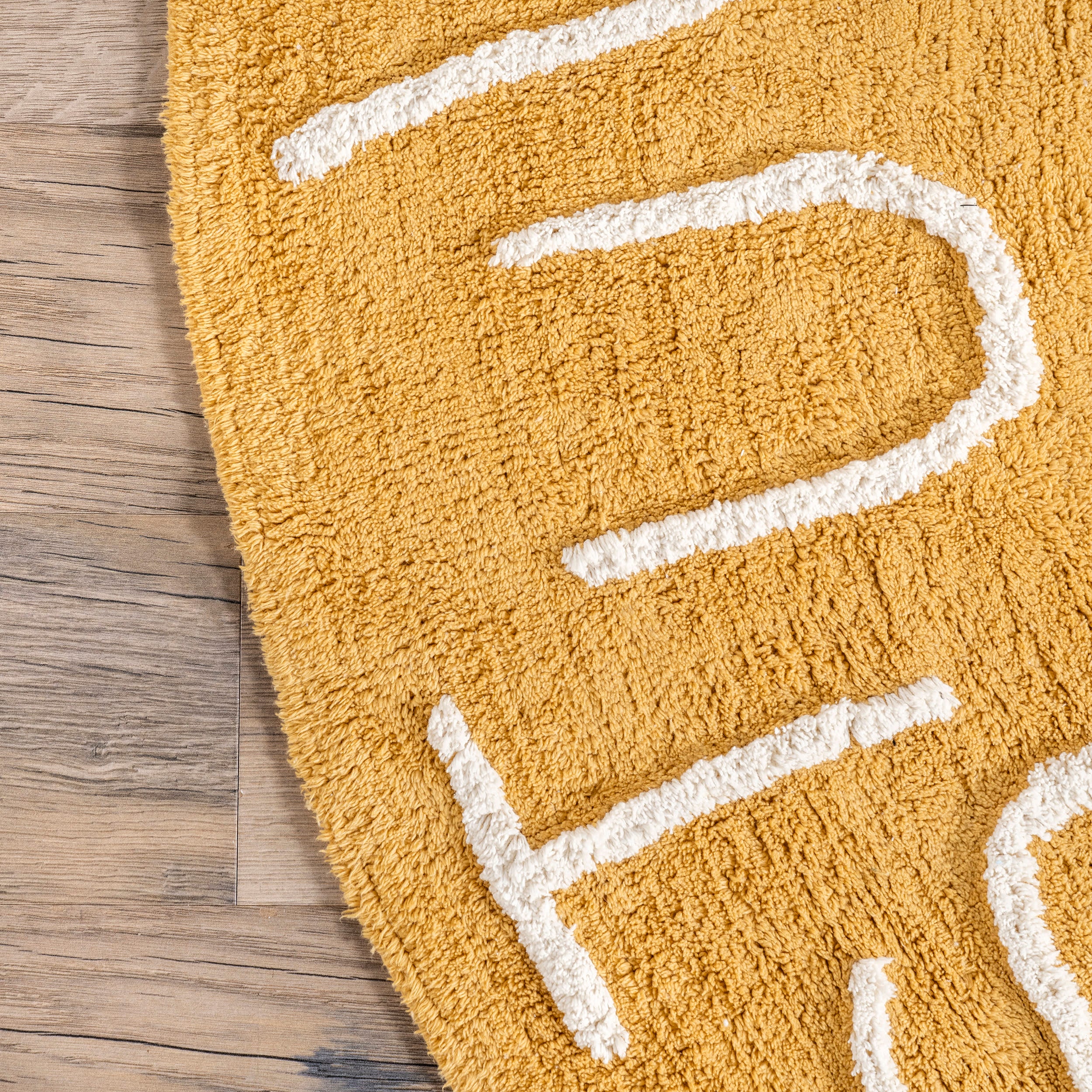 Alphabet Nursery Washable Rug | Yellow - Image 3