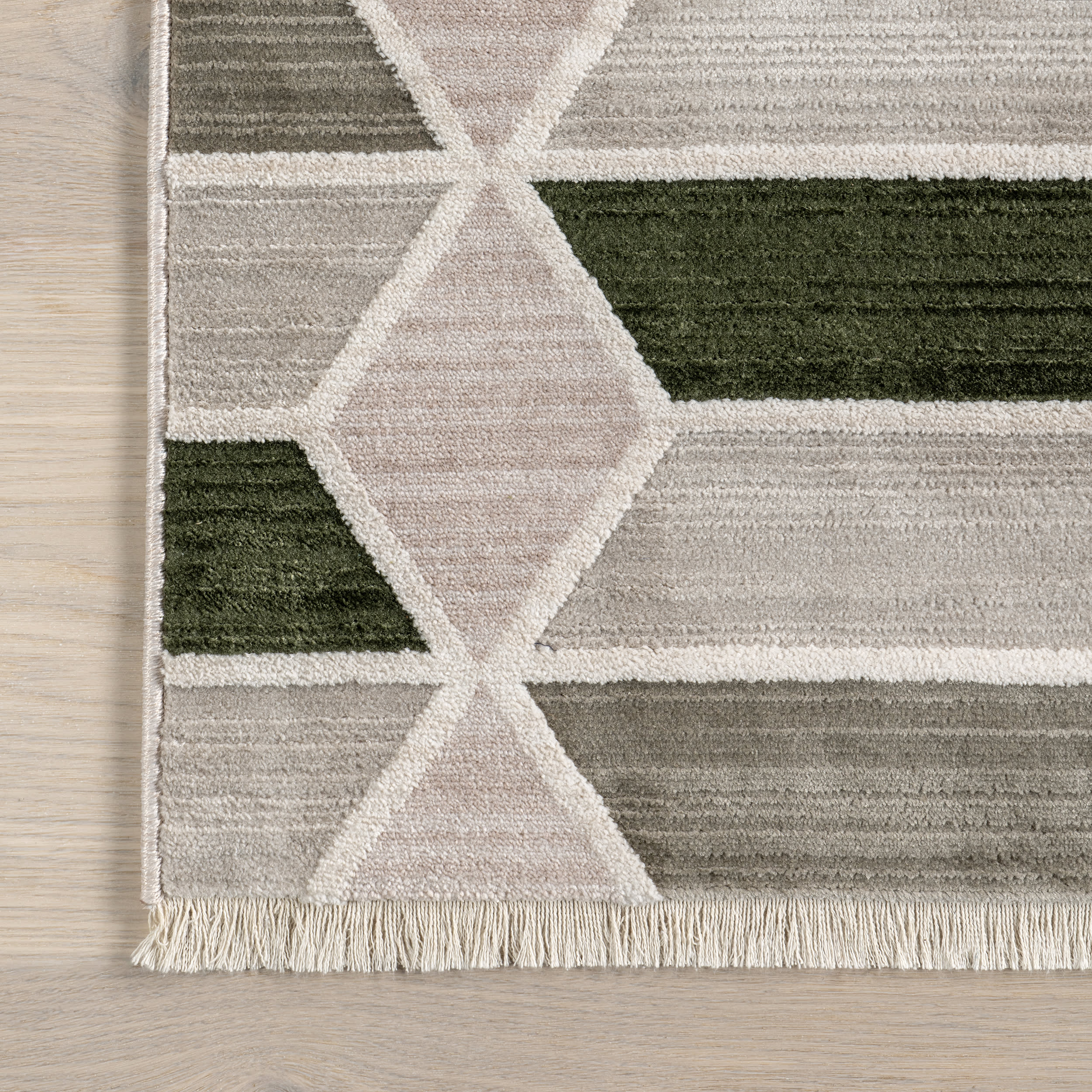 Alta Textured Trapezoid Rug | Light Grey - Image 3