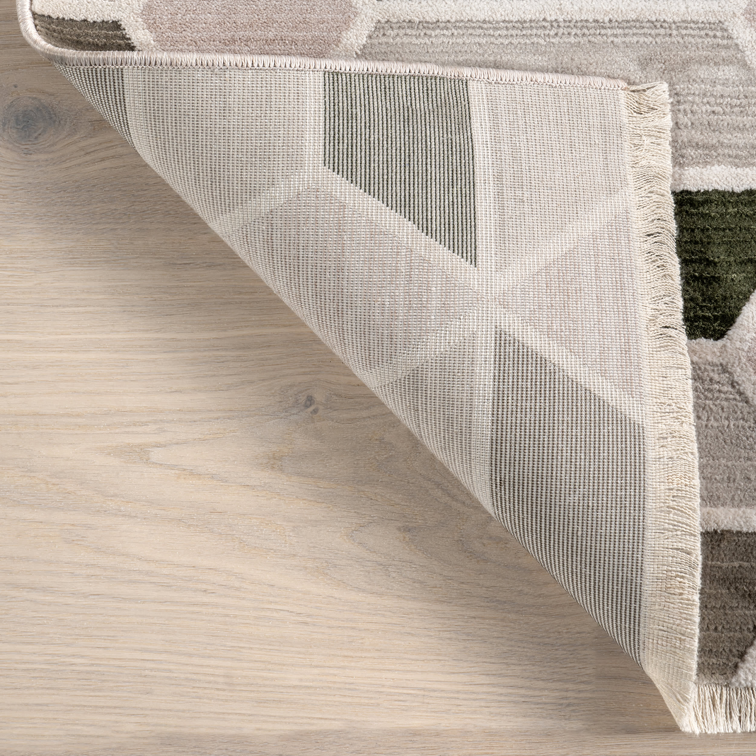 Alta Textured Trapezoid Rug | Light Grey - Image 6