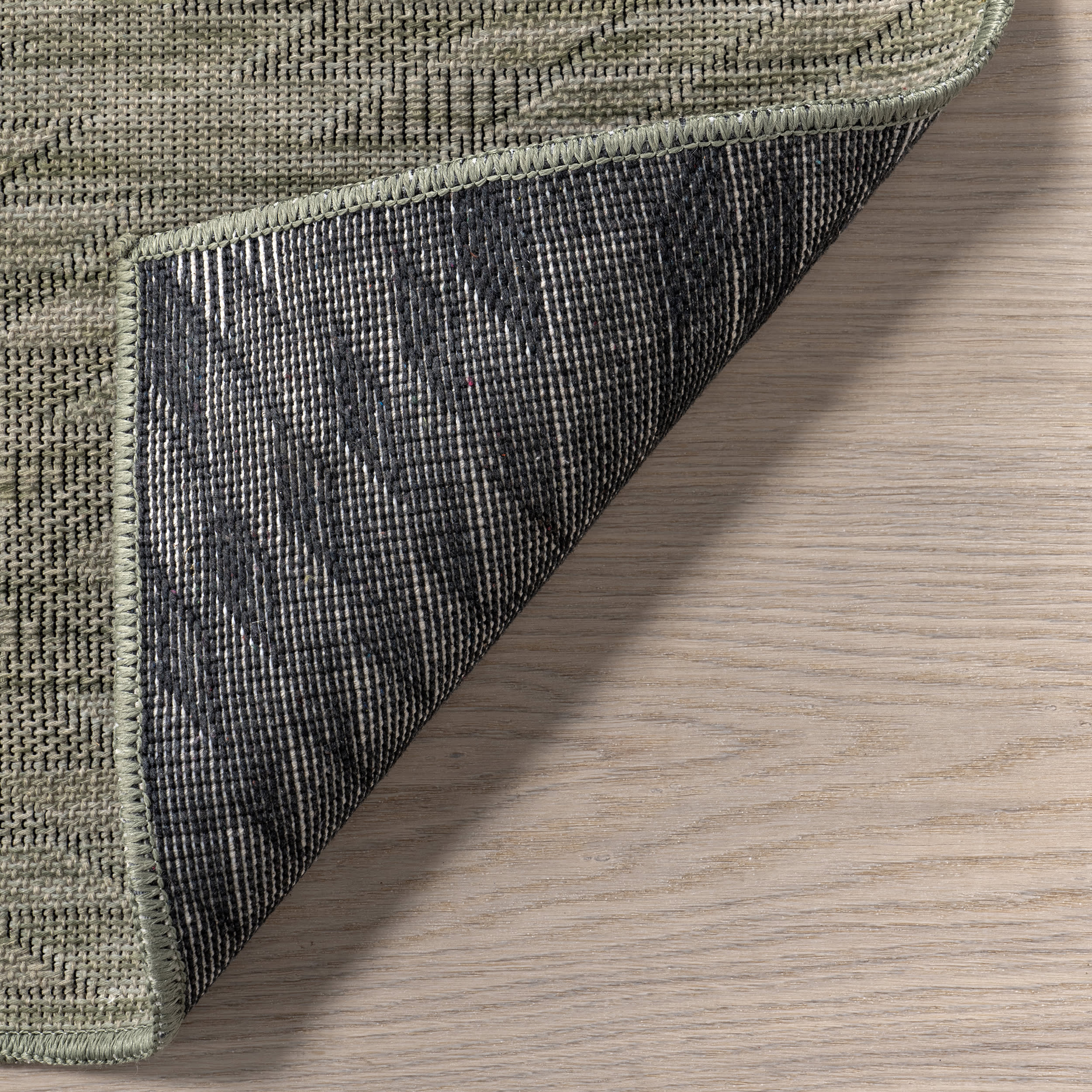 Alva Diamond Washable Rug | Sage Green - Image 6