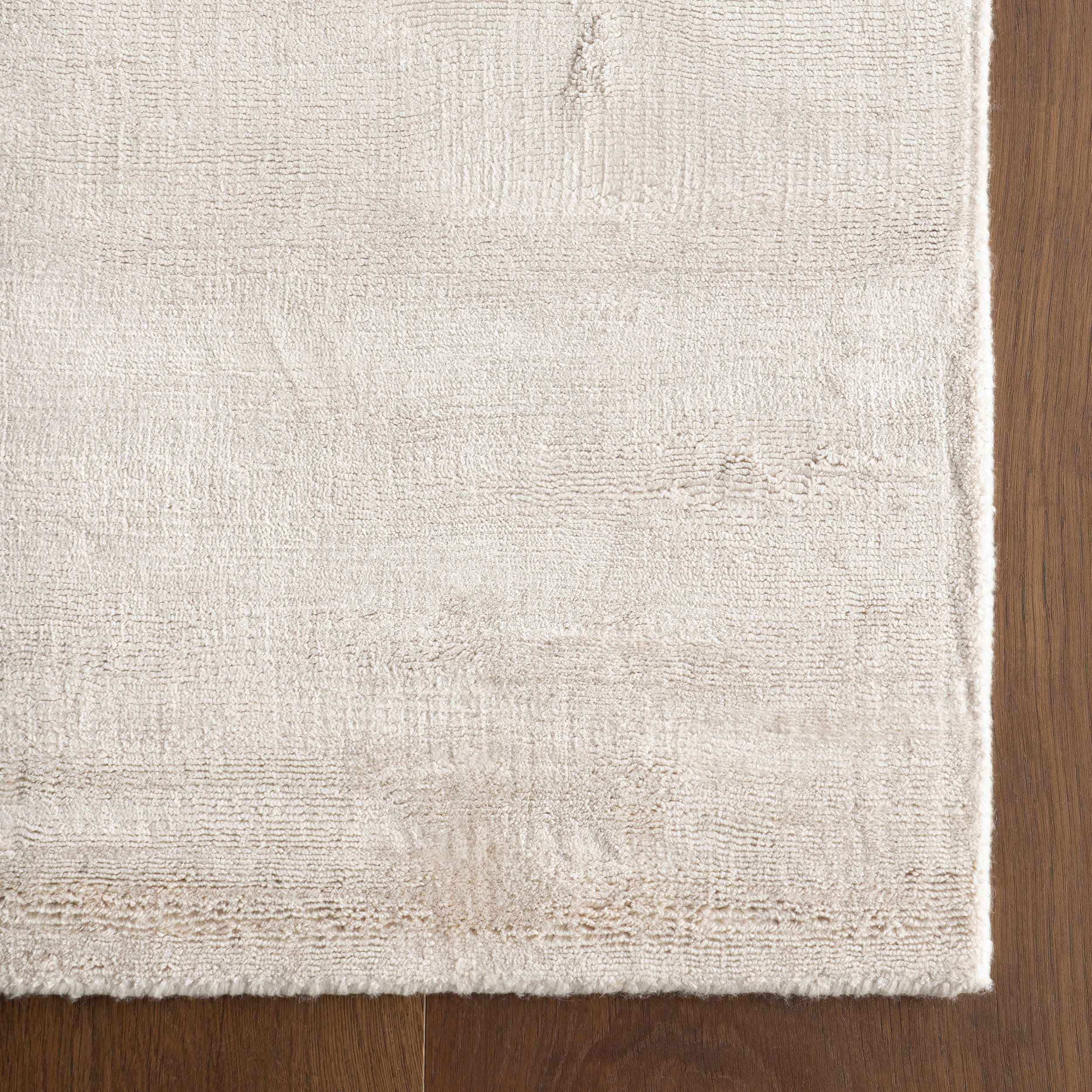 Alva Hand Loom Knotted Viscose Rug | Sand - Image 8