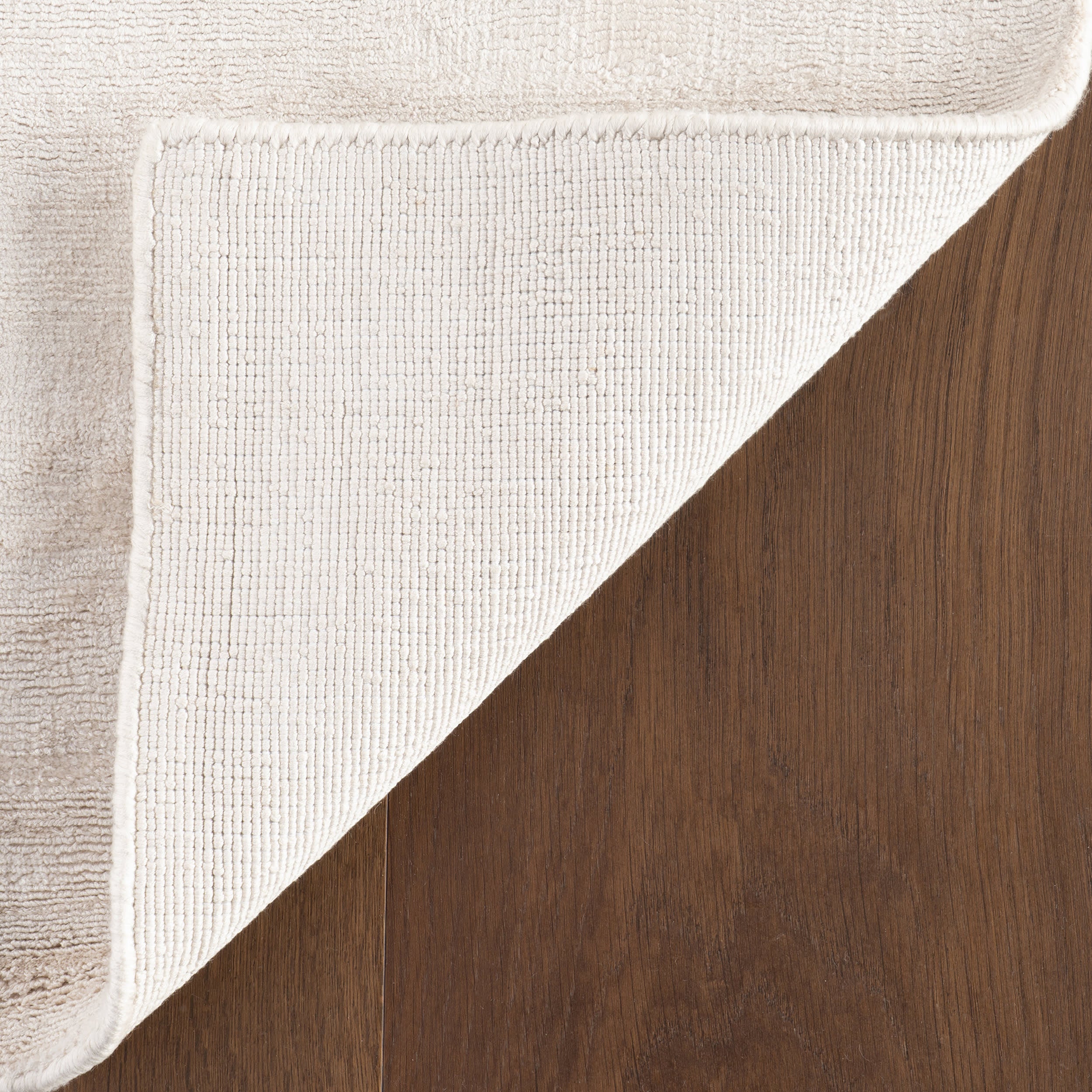 Alva Hand Loom Knotted Viscose Rug | Sand - Image 9