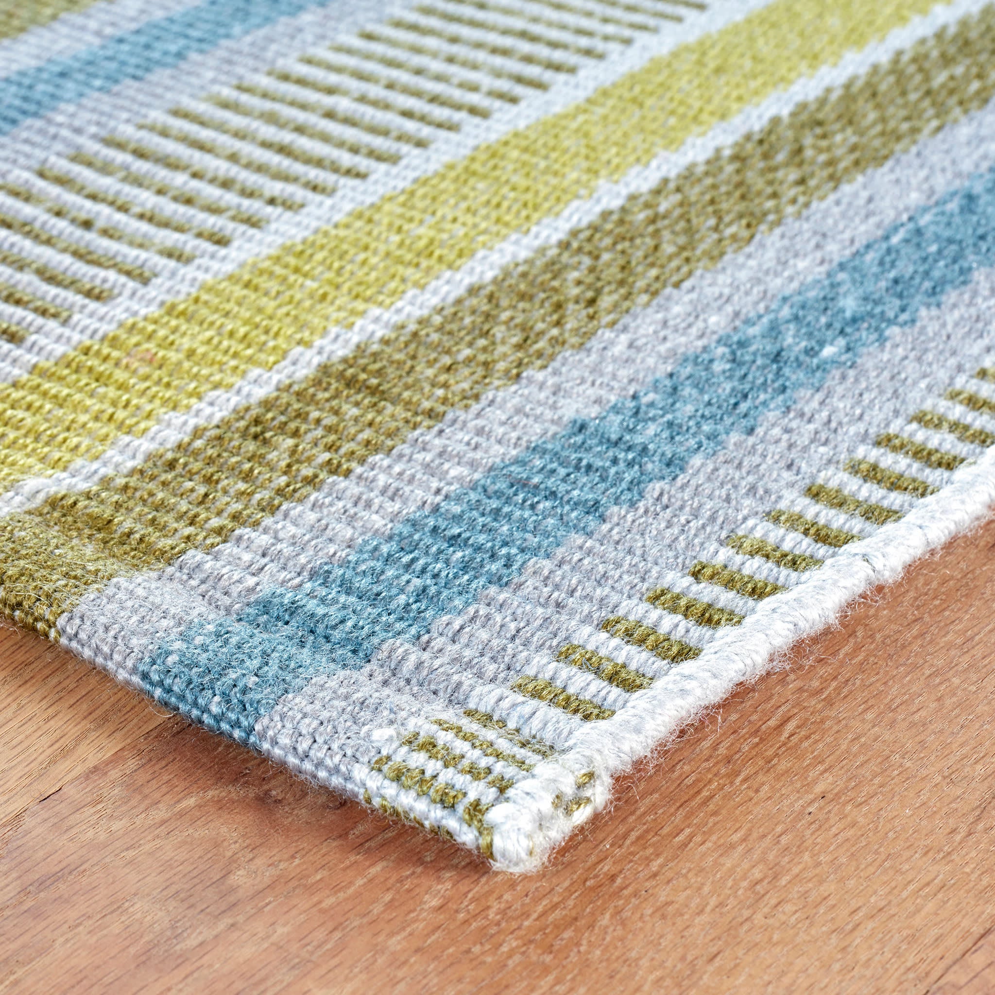 Always Greener Handwoven Indoor/Outdoor Rug | Blue/Green - Image 6
