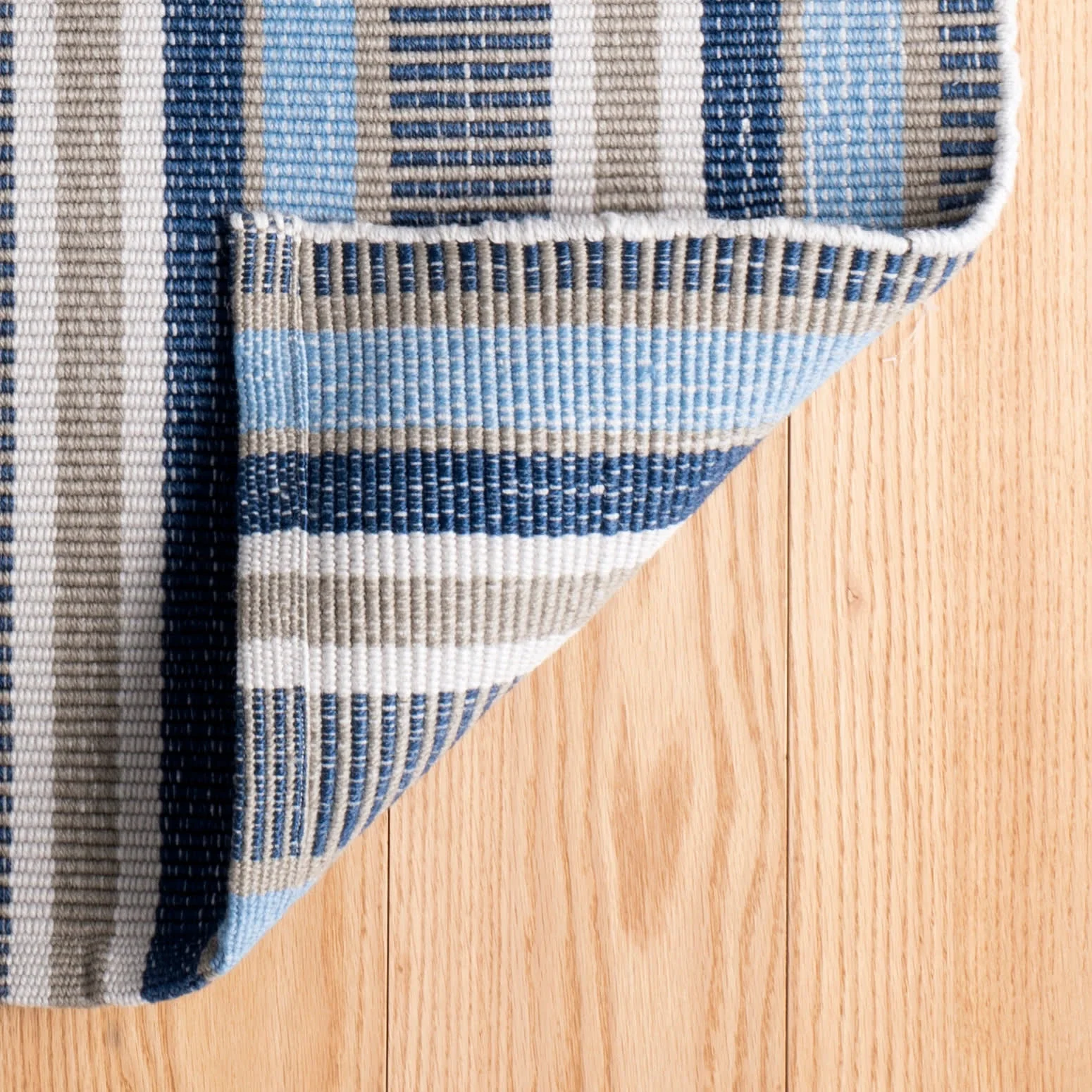 Always Greener Handwoven Indoor/Outdoor Rug | Blue/Grey - Image 6