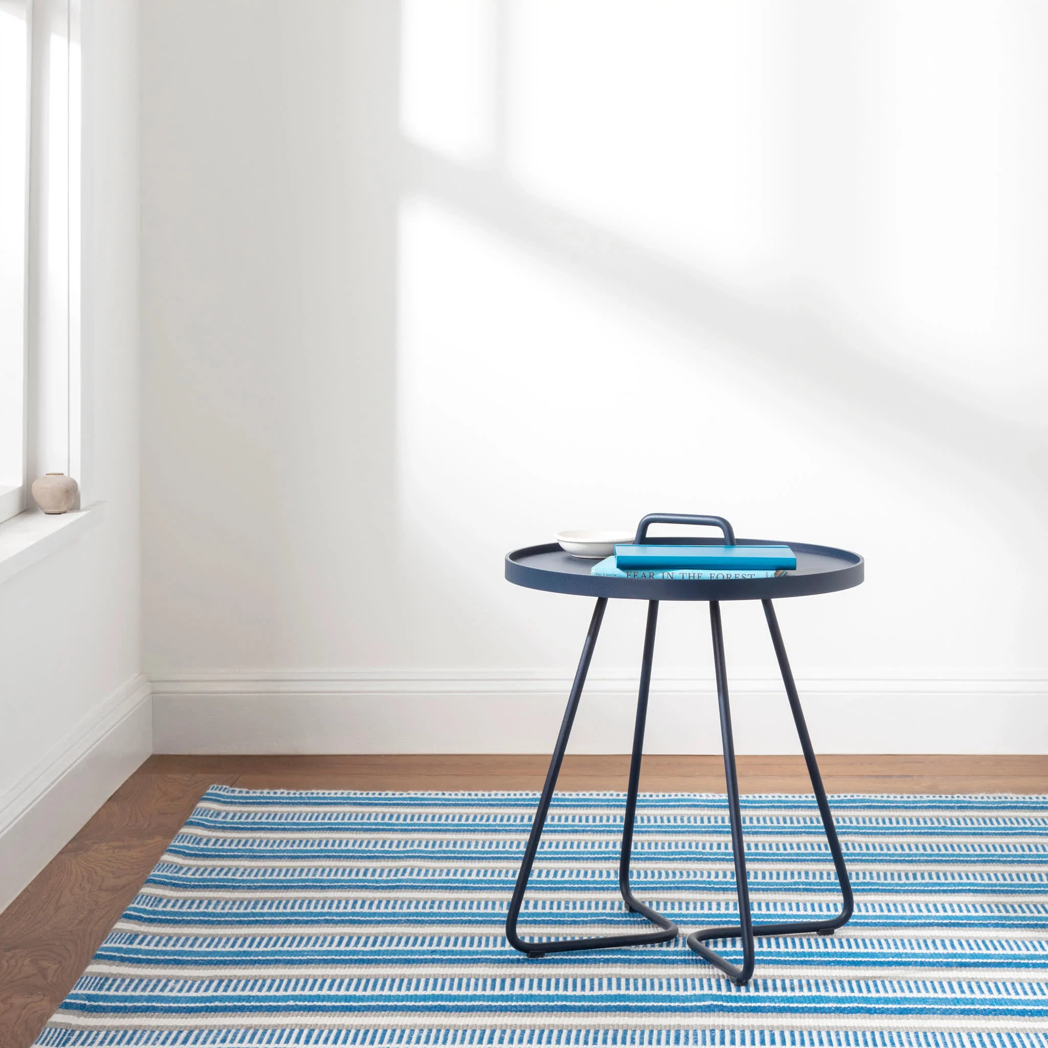 Always Greener Handwoven Indoor/Outdoor Rug | Navy/French Blue - Image 2