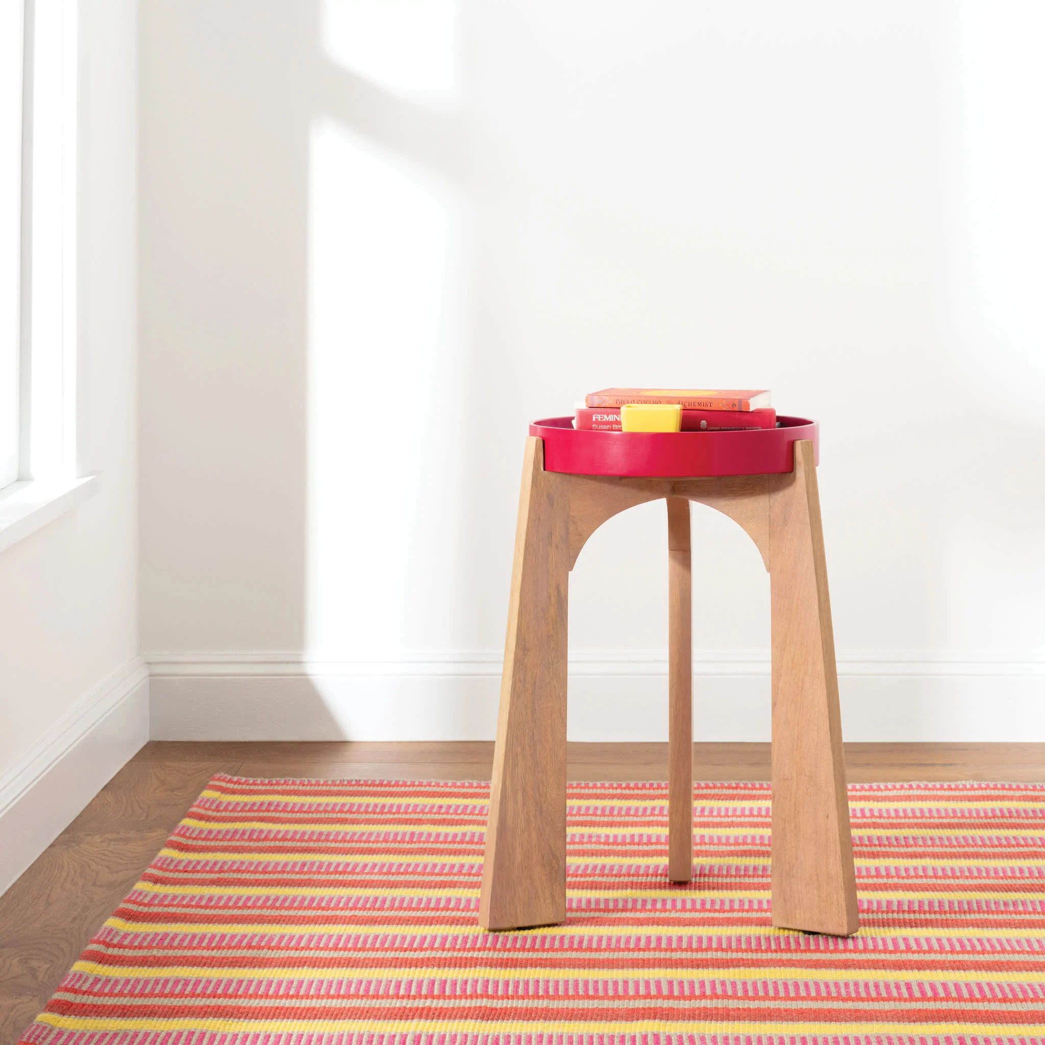 Always Greener Handwoven Indoor/Outdoor Rug | Red/Yellow - Image 3