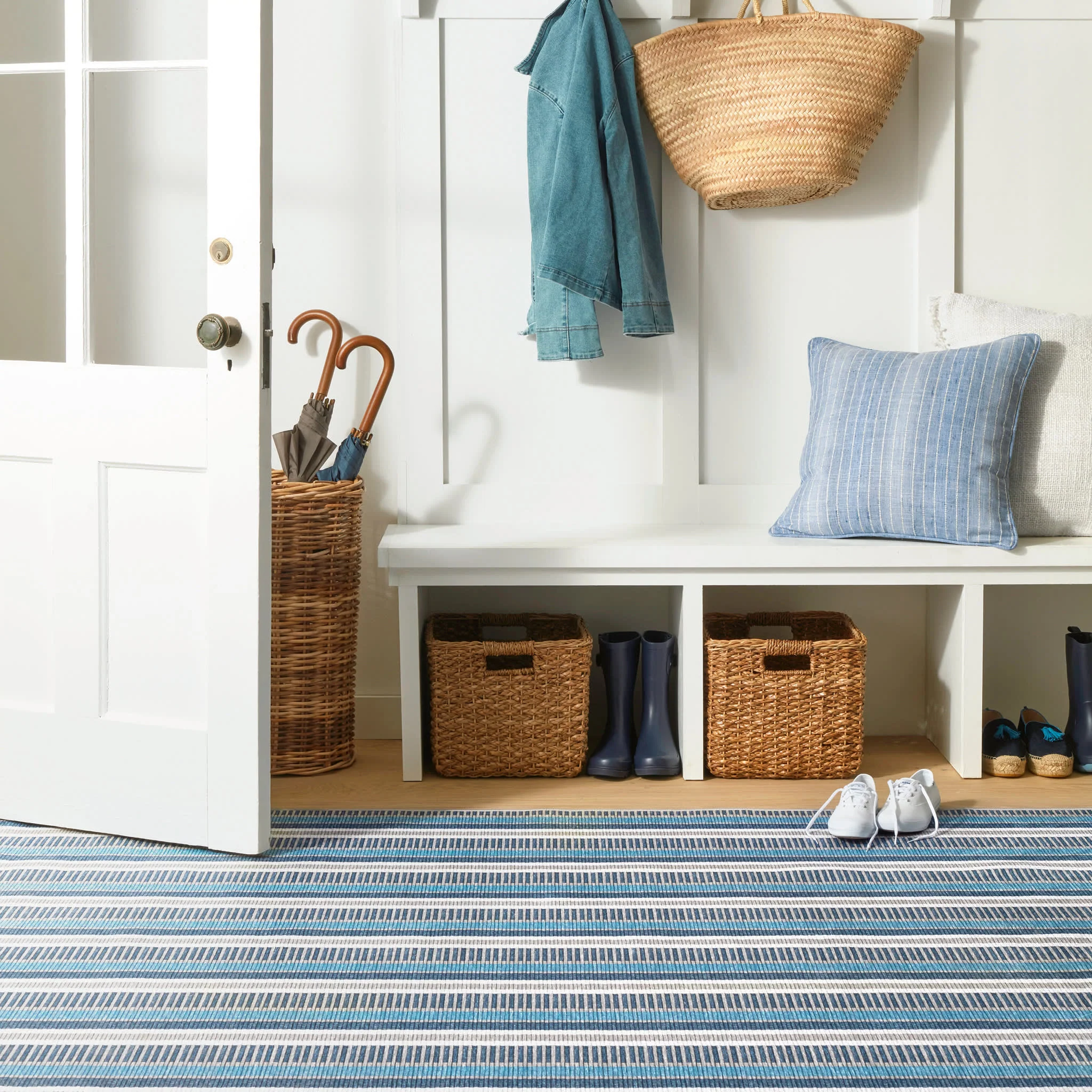 Always Greener Machine Washable Rug | Blue/Grey - Image 2