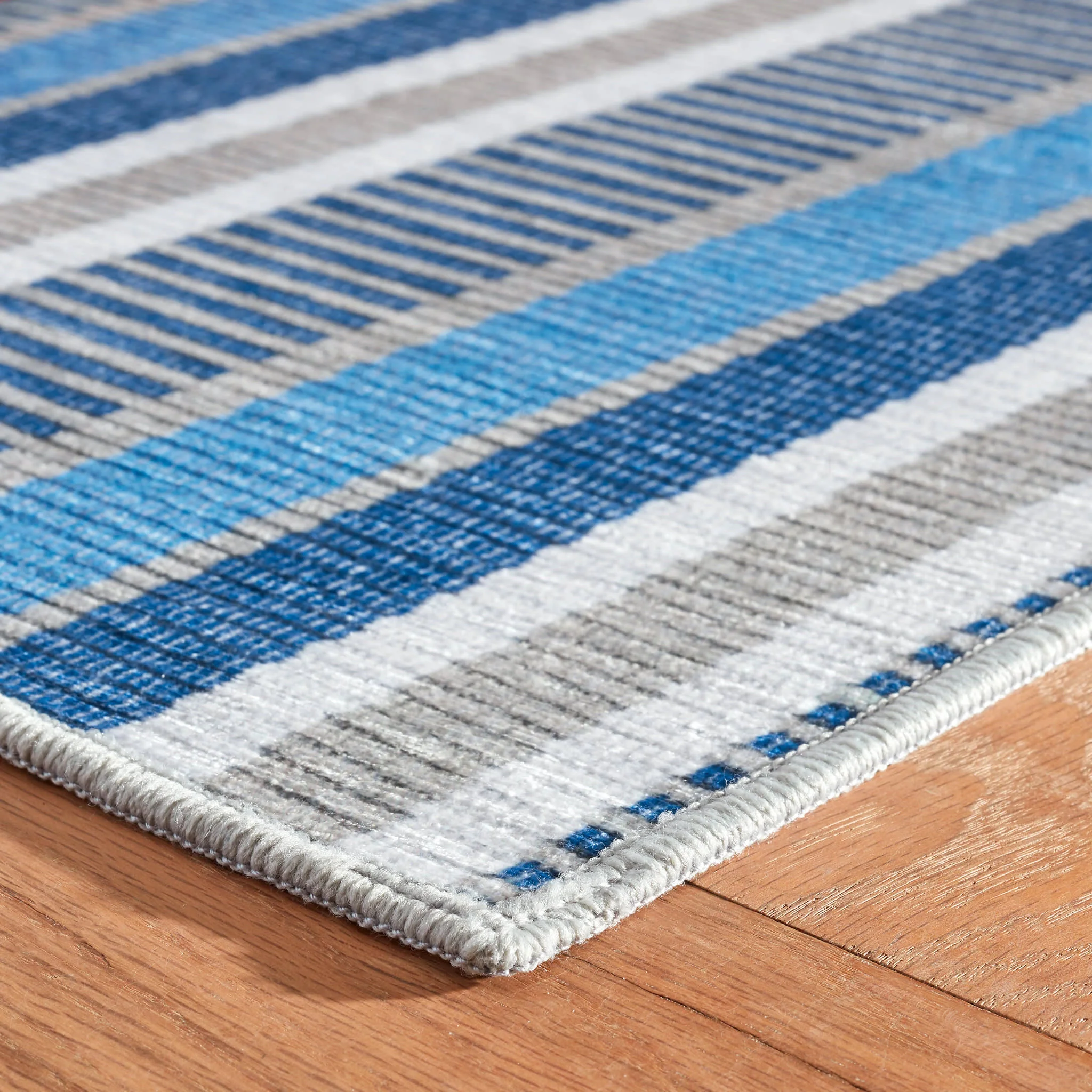 Always Greener Machine Washable Rug | Blue/Grey - Image 5