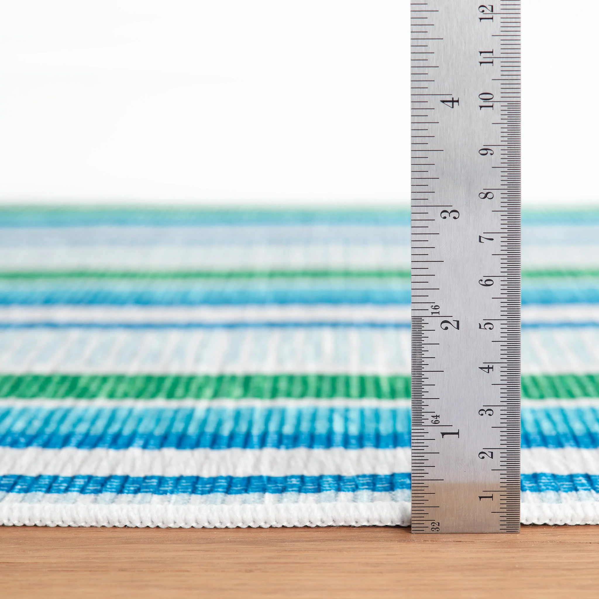 Always Greener Machine Washable Rug | Cobalt/Green - Image 4