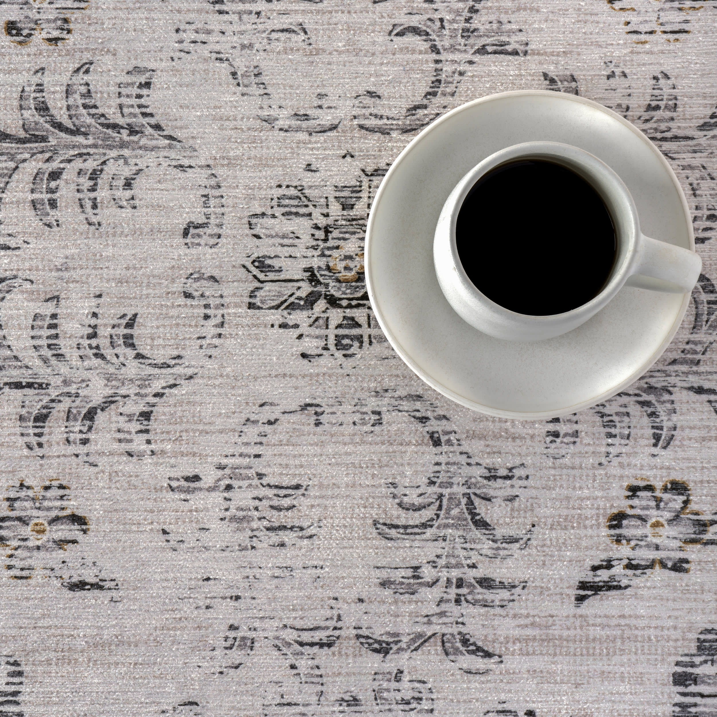 Amalea Medallion Spill Proof Washable Rug | Beige - Image 8