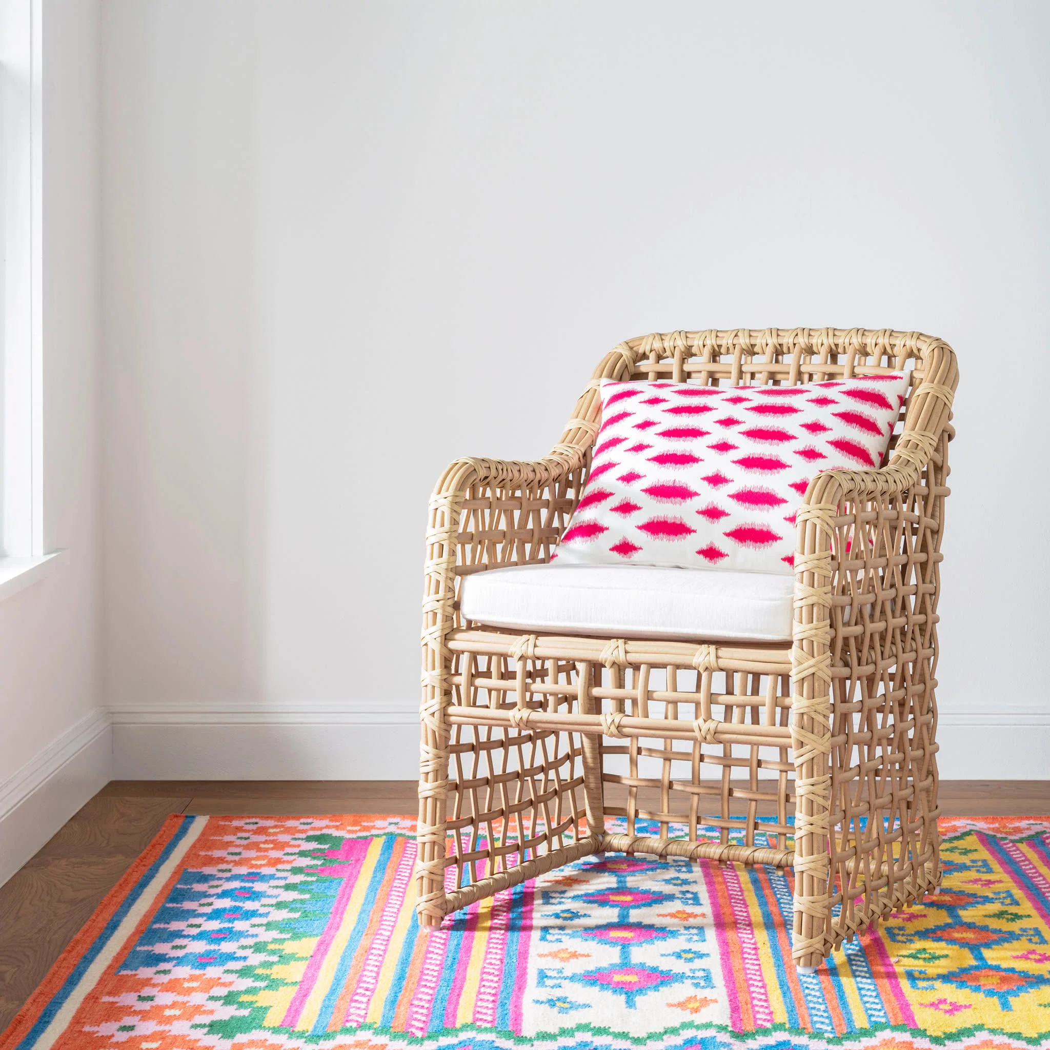 Amalfi Handwoven Wool Rug | Multi - Image 2