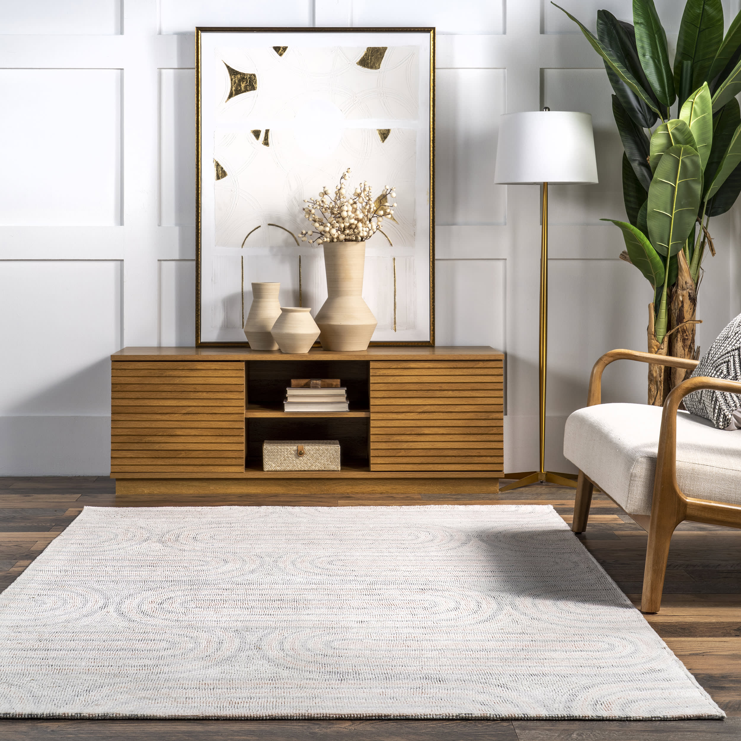 Amalie Tufted Retro Rug | Grey - Image 4