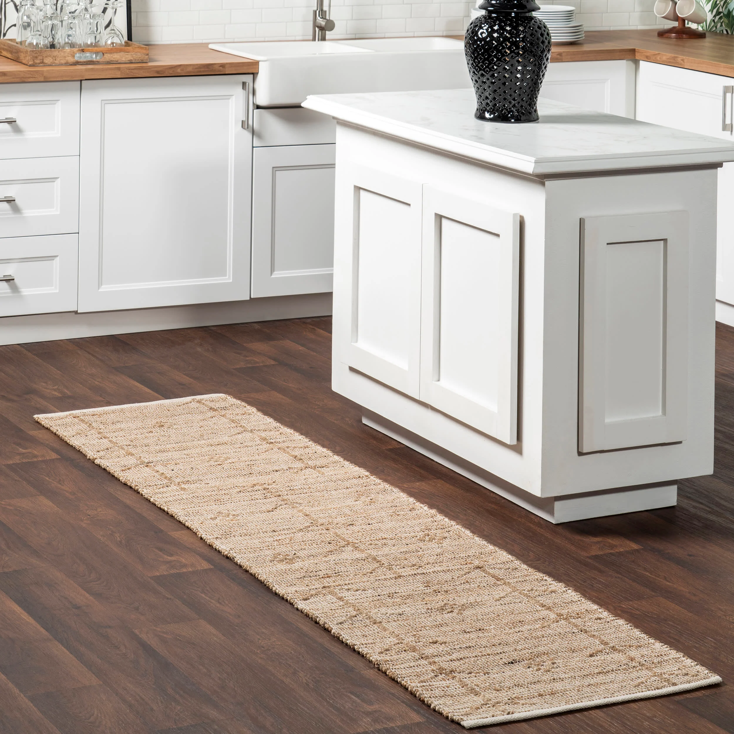 Amaranth Jute Rug | Natural - Image 2
