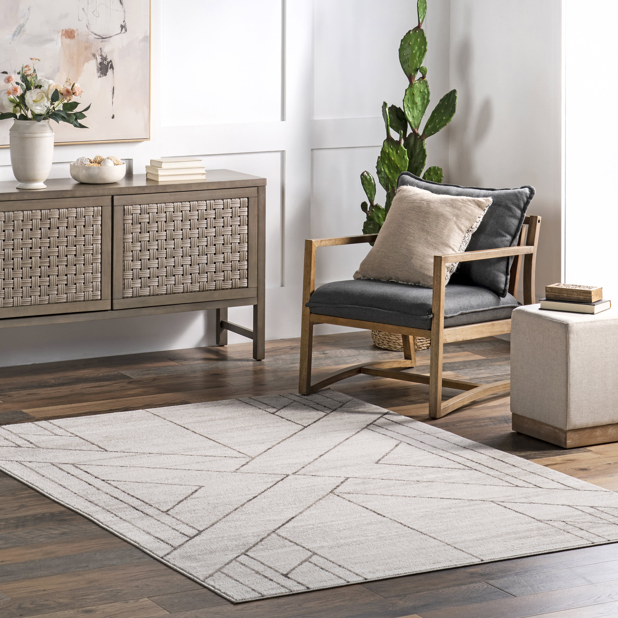 Amaris Contemporary Rug | Beige - Image 2