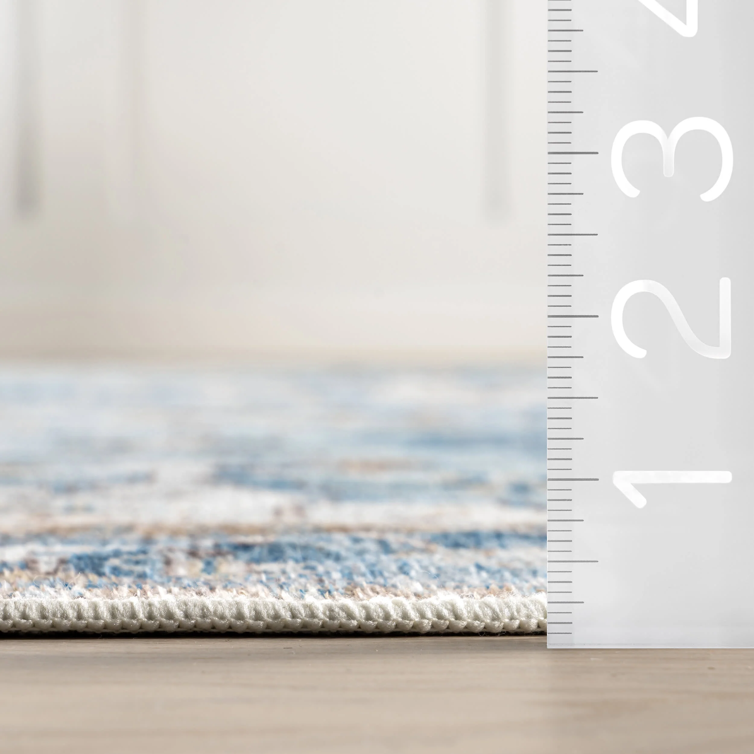 Amaryllis Medallion Washable Rug | Dark Blue - Image 5