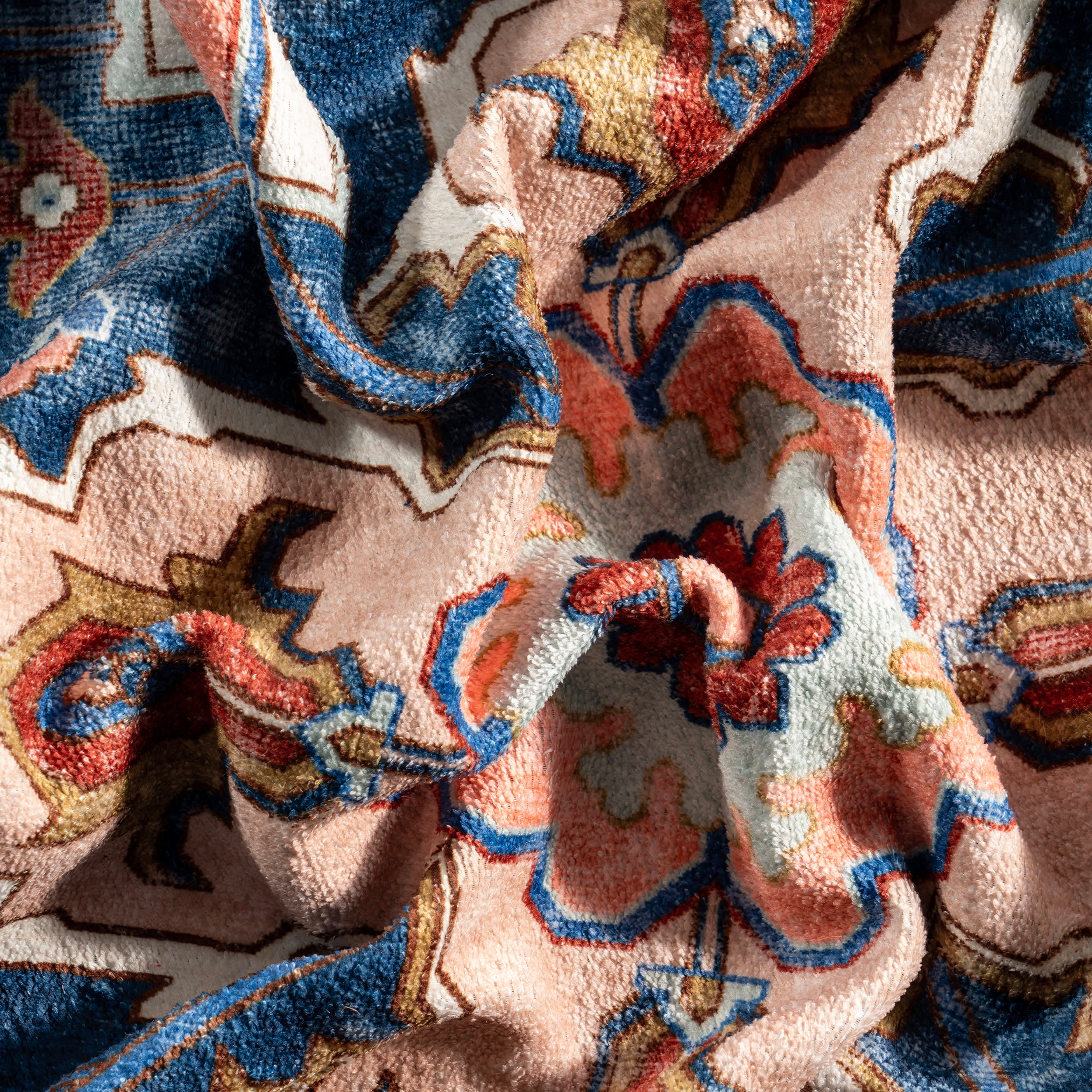 Amaryllis Medallion Washable Rug | Rust - Image 6