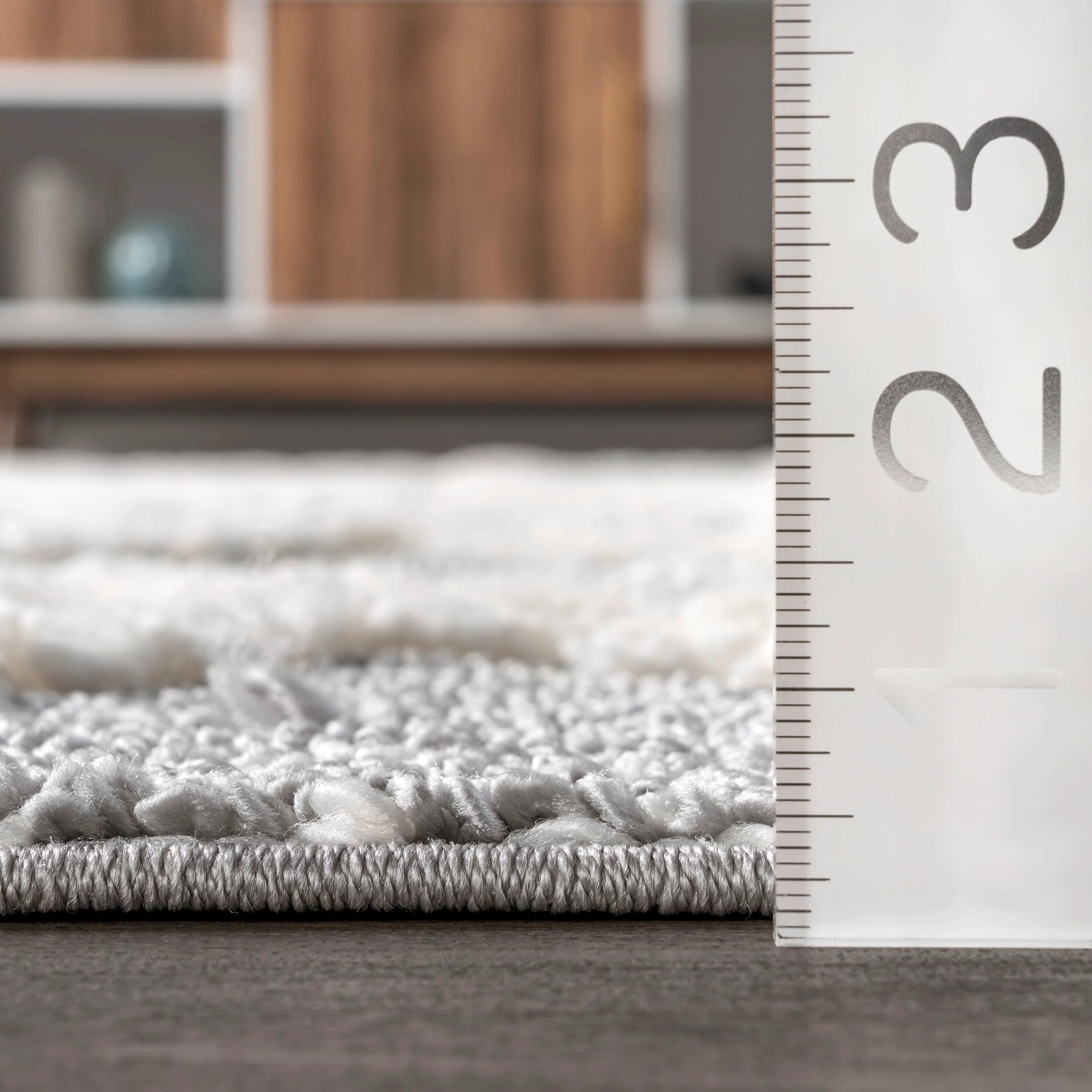 Amber Trellis Textured Rug | Grey - Image 5
