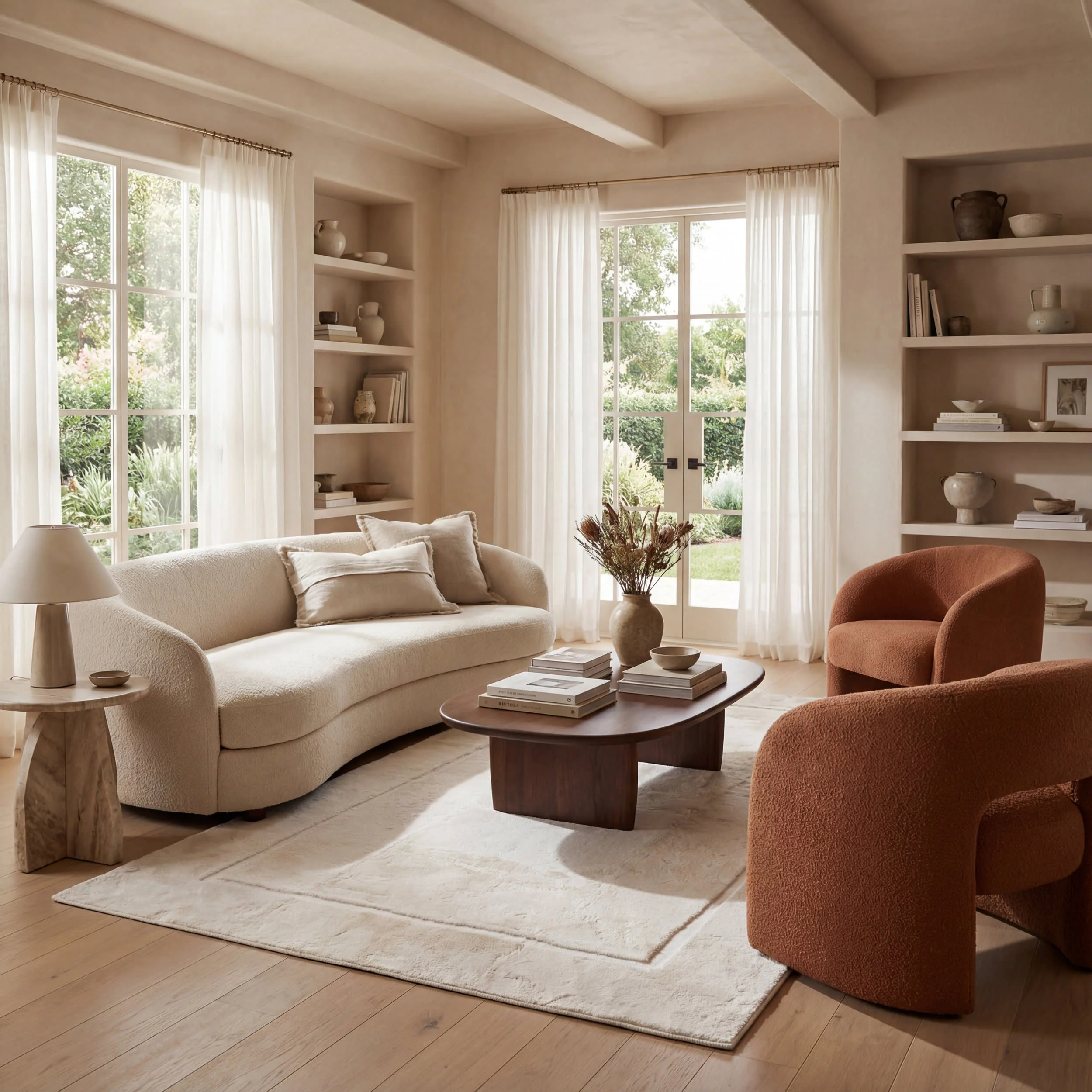 Amberly Solid Cloud Washable Rug | Off White - Image 2