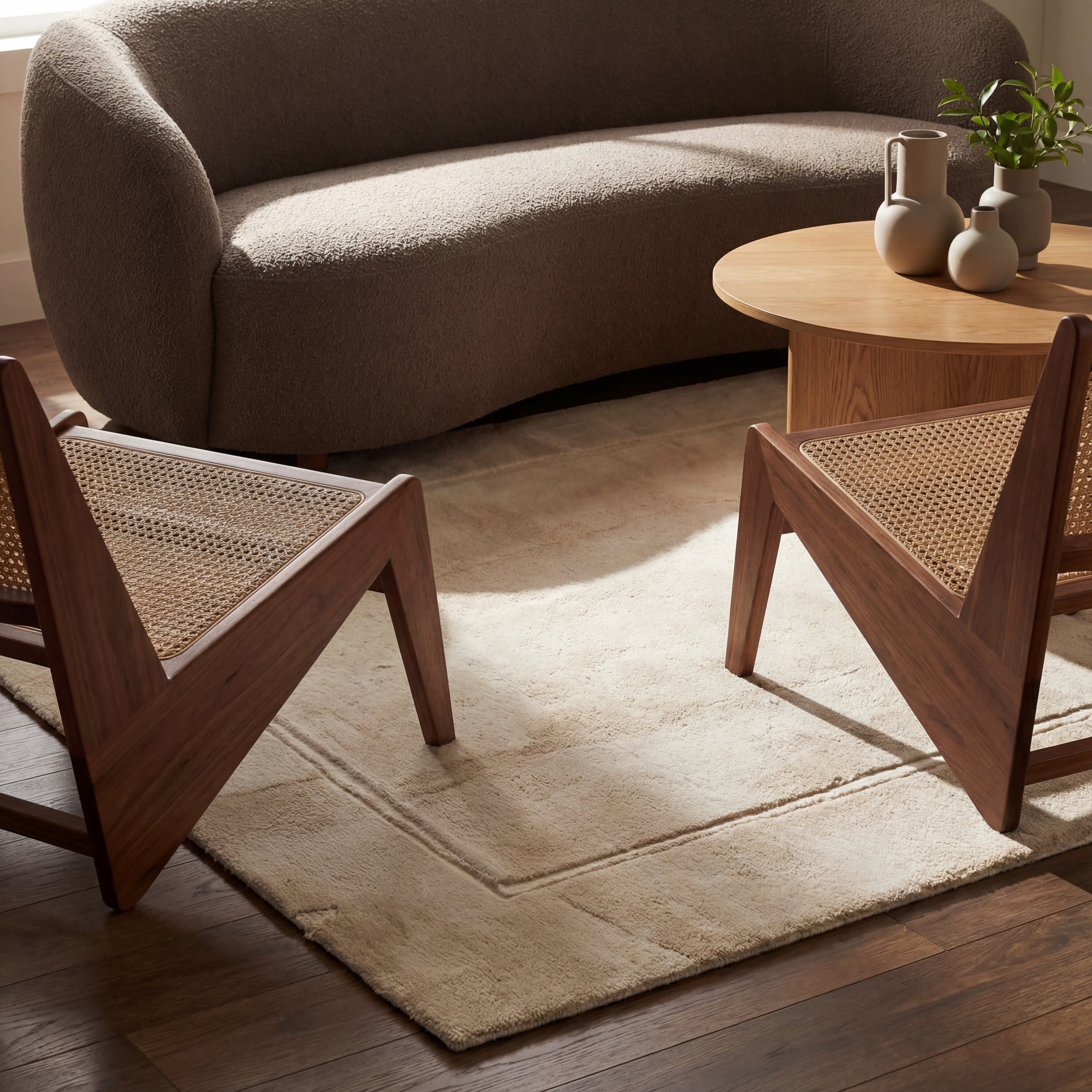 Amberly Solid Cloud Washable Rug | Sand - Image 5