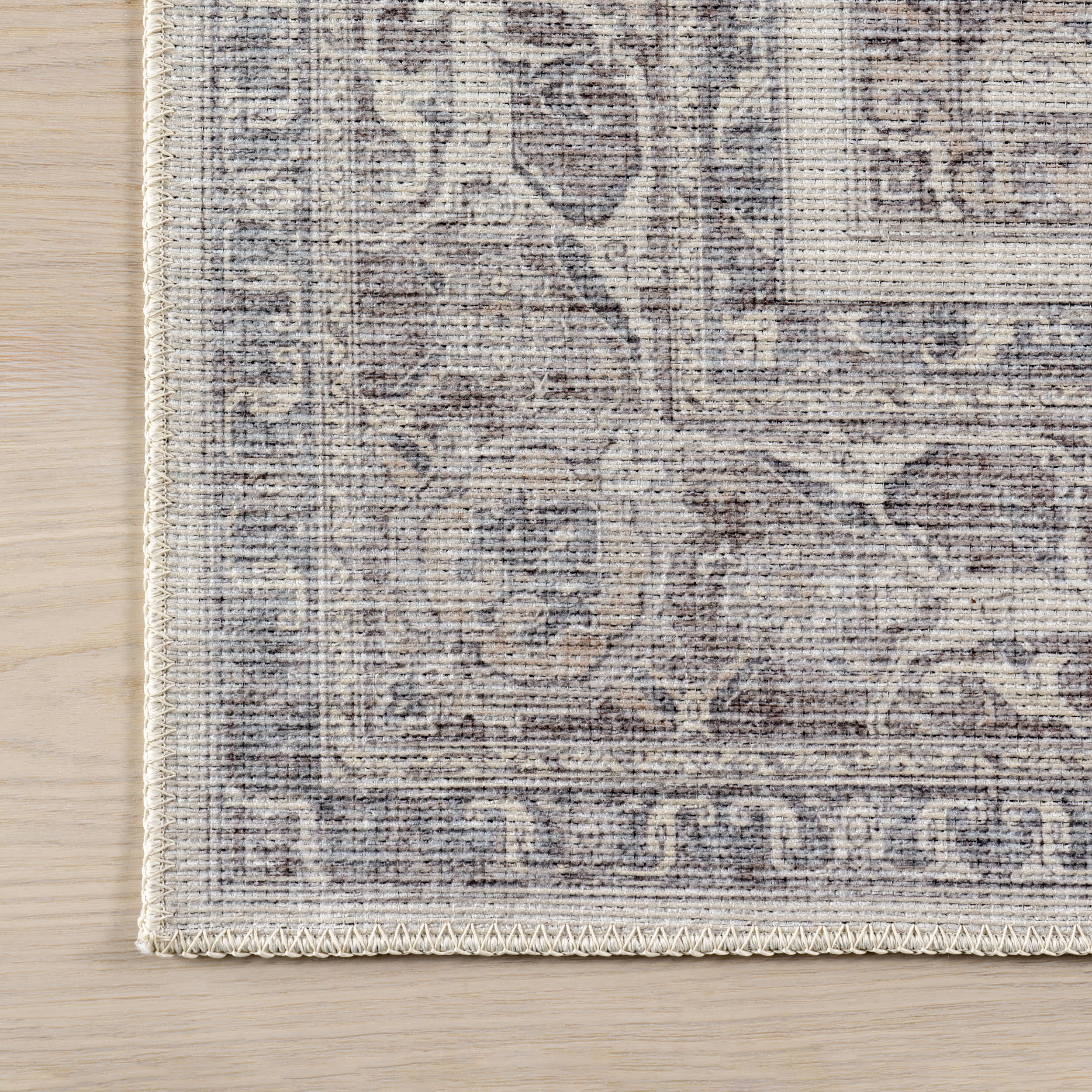 Ana Medallion Washable Rug | Beige - Image 4