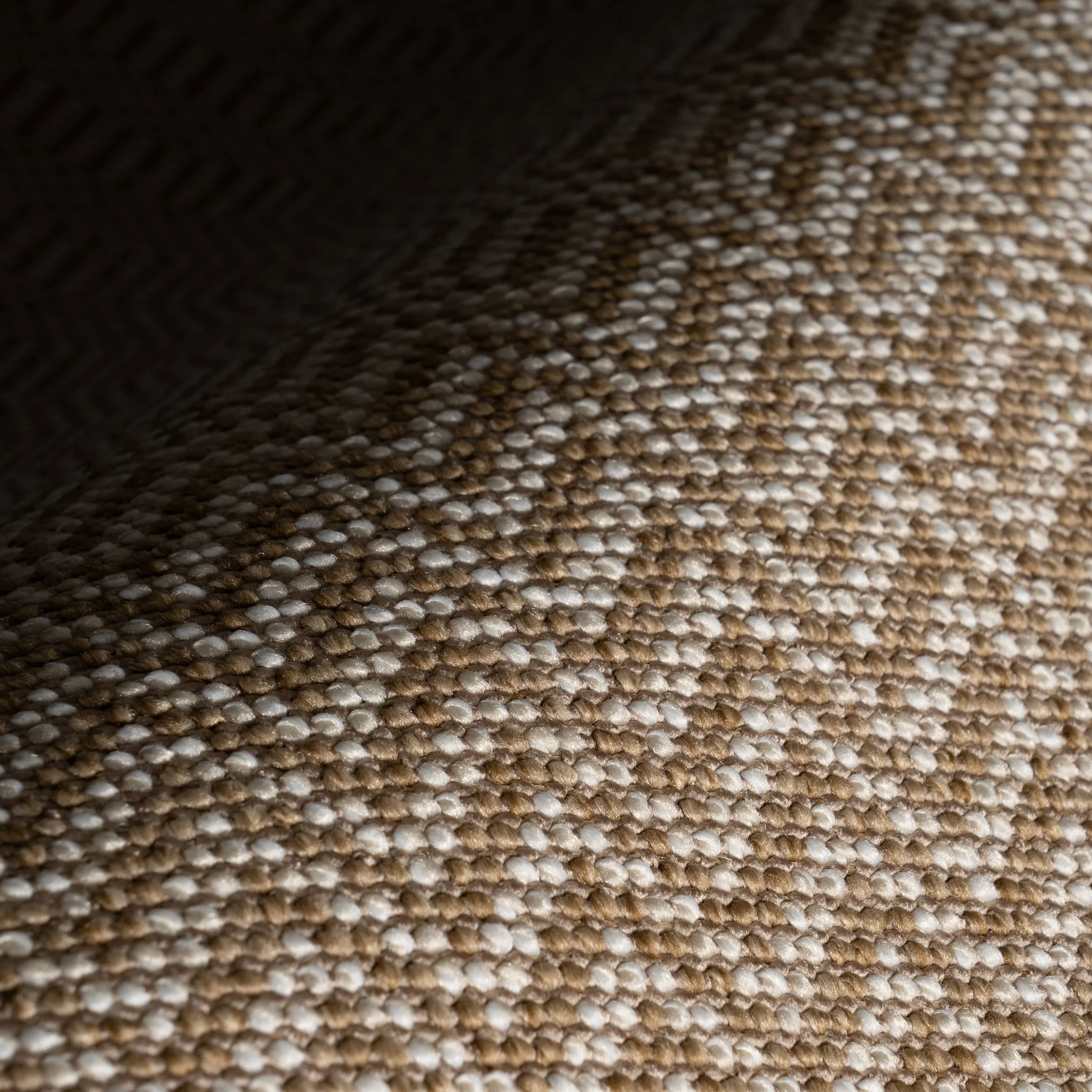 Anahita Modern Chevron Indoor/Outdoor Rug | Brown - Image 3