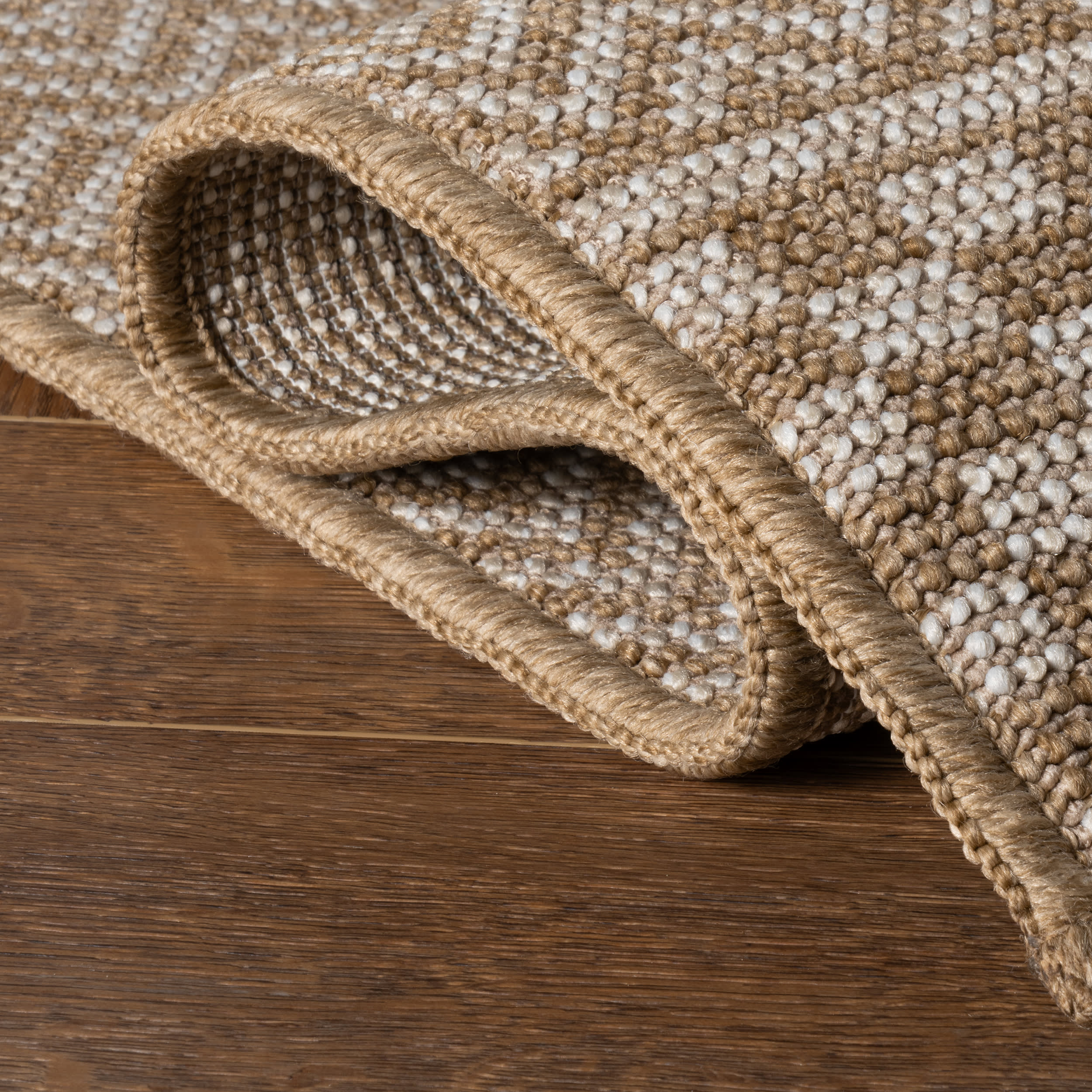 Anahita Modern Chevron Indoor/Outdoor Rug | Brown - Image 7