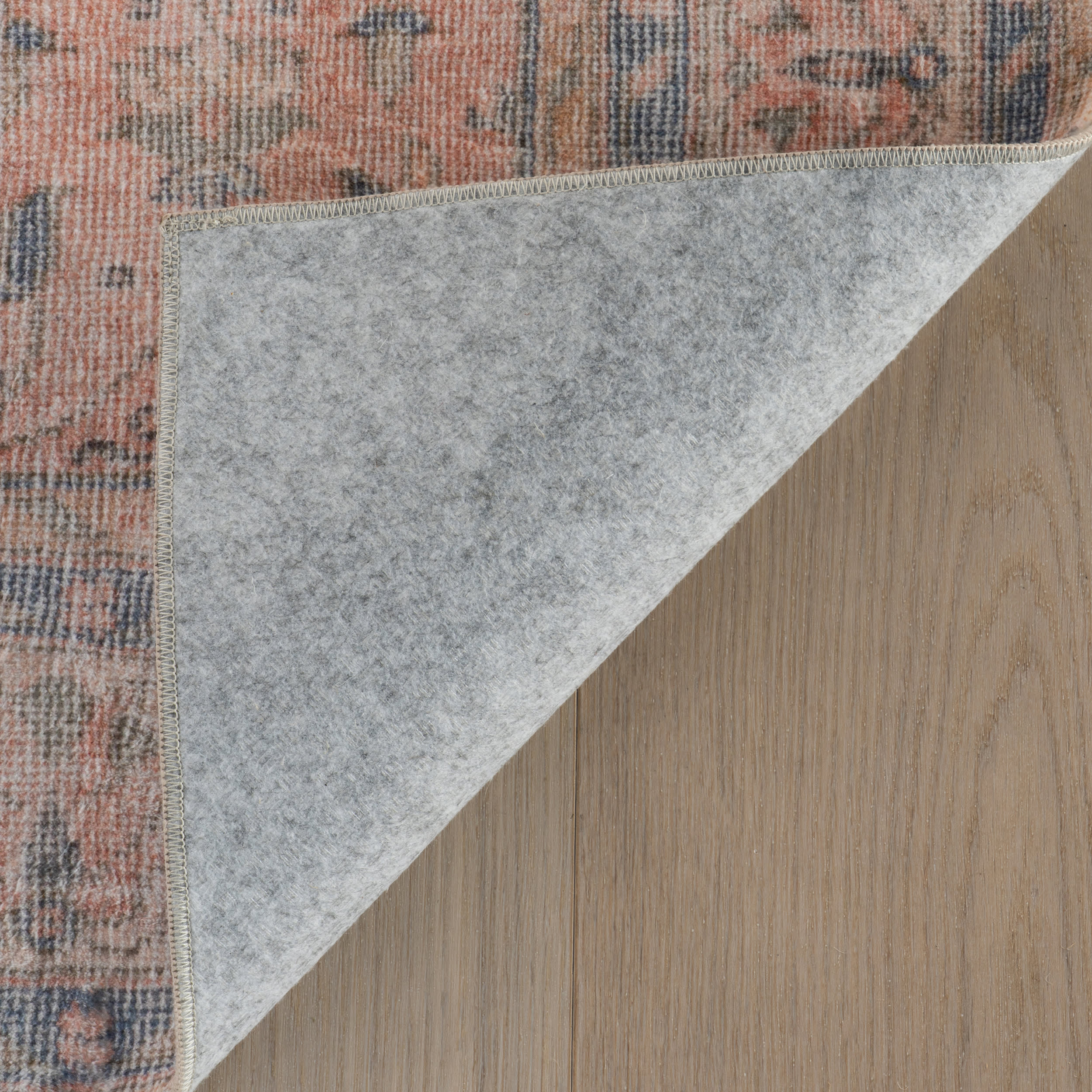 Anari Traditional Bordered Washable Rug | Peach - Image 6