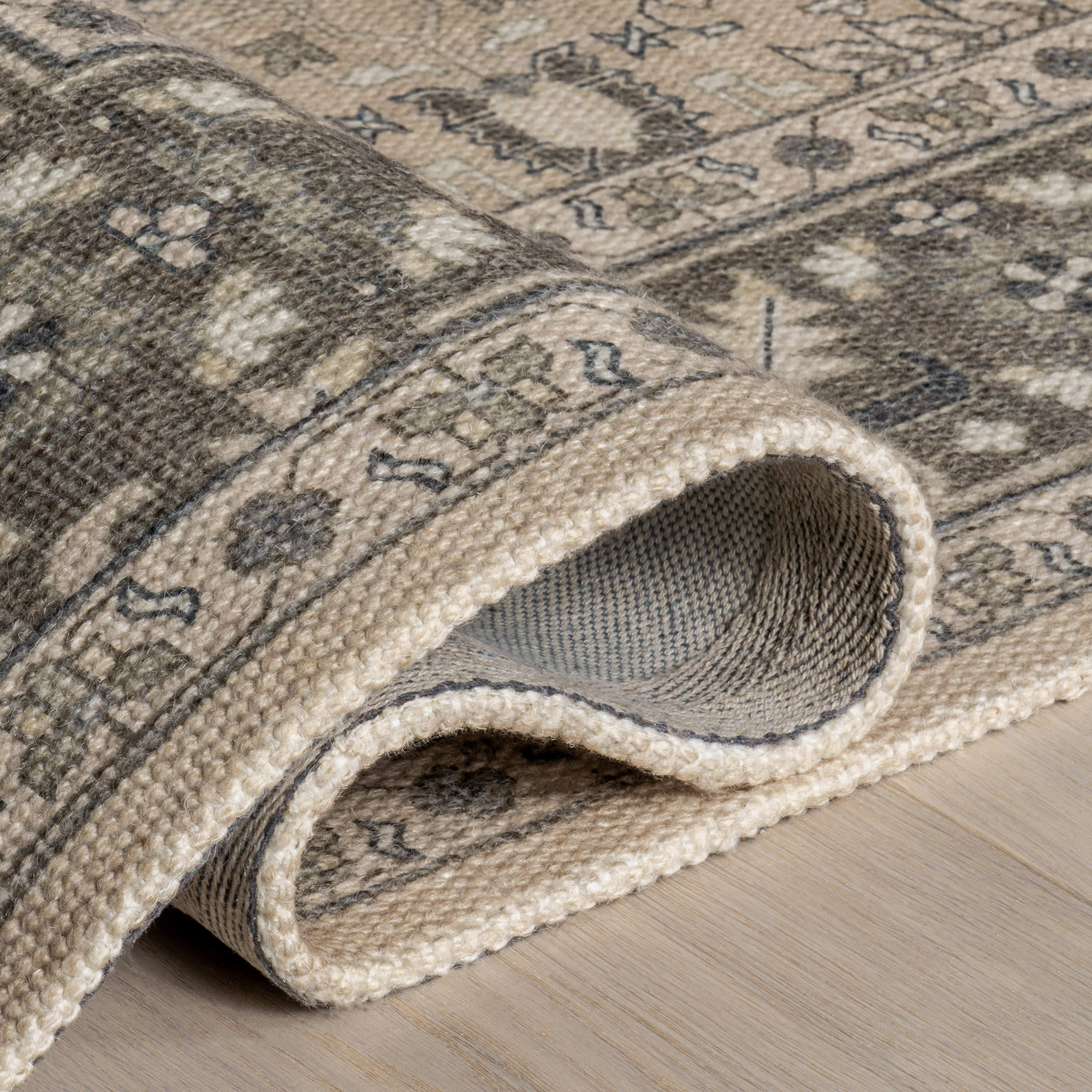 Anastasia Wool and Cotton Rug | Beige - Image 10