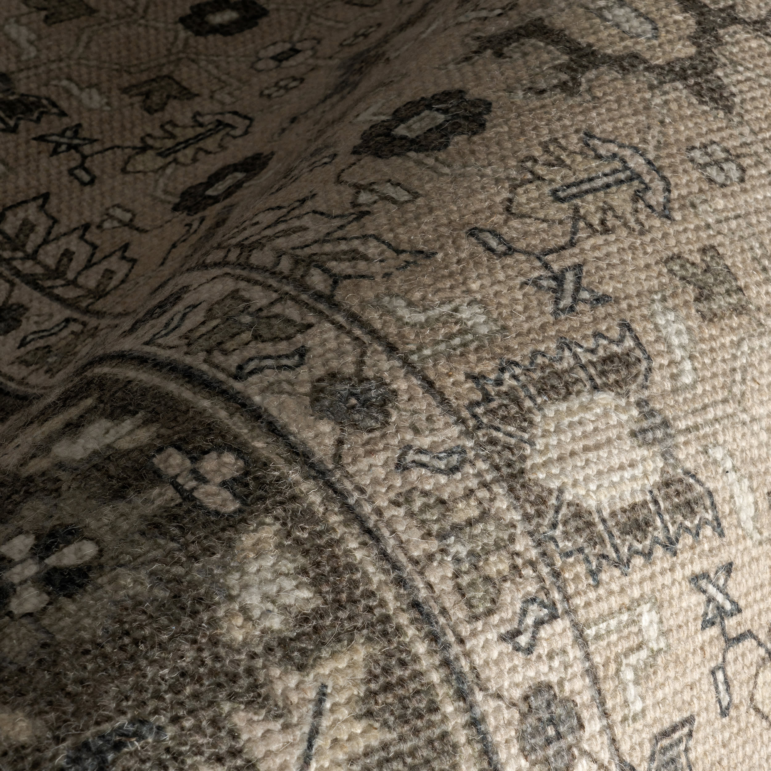 Anastasia Wool and Cotton Rug | Beige - Image 3