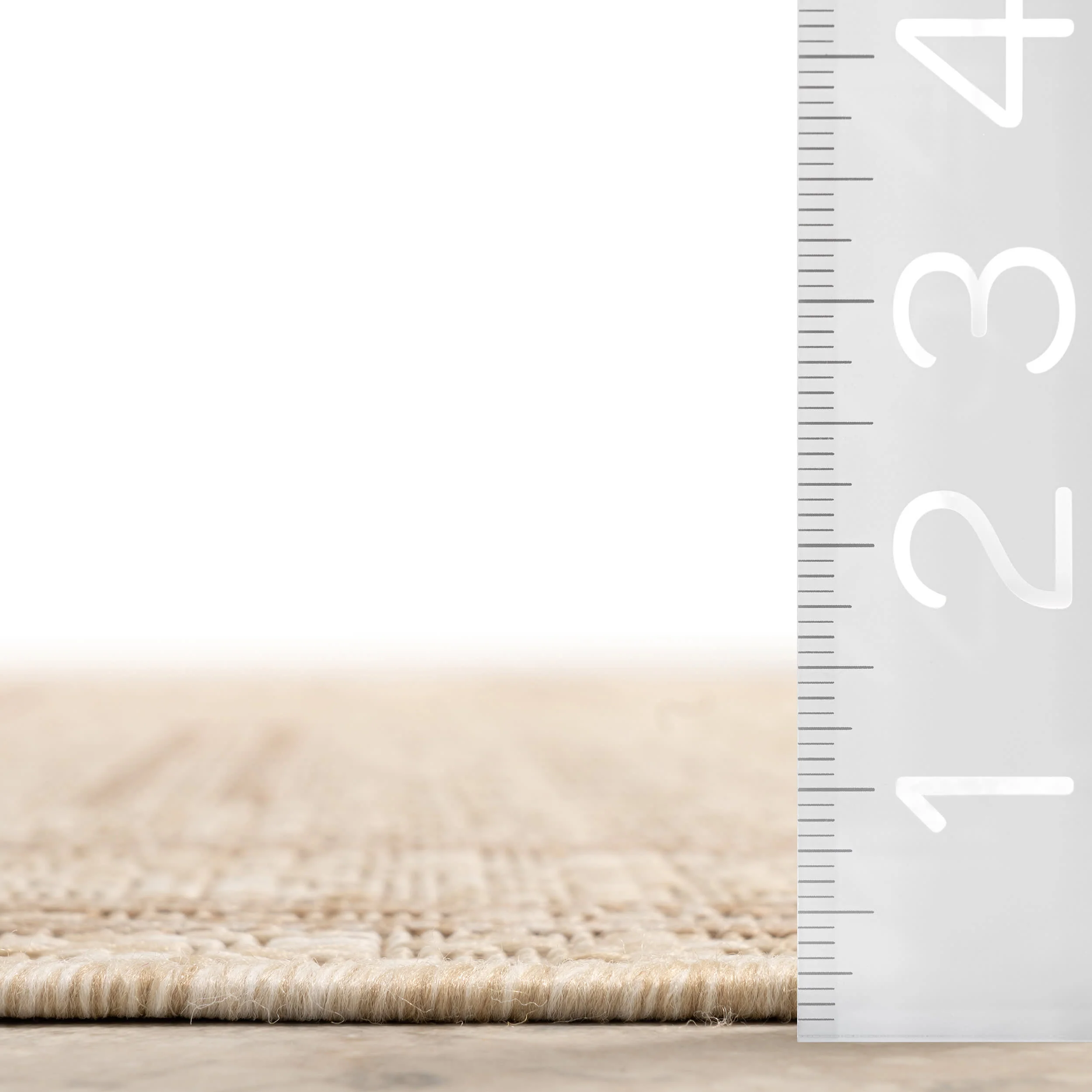 Anaya Perpendicular Lines Indoor/Outdoor Rug | Light Beige - Image 6