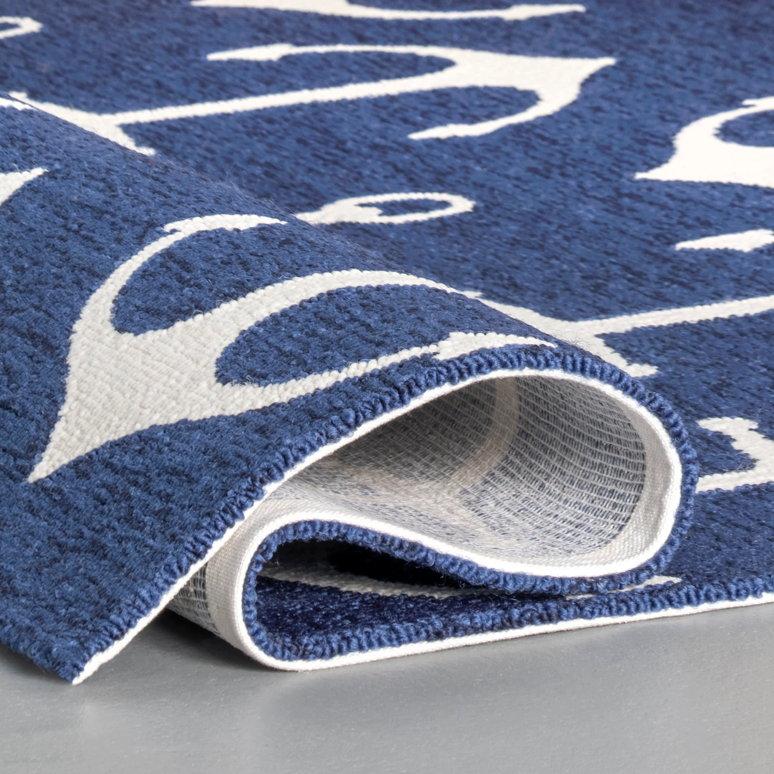 Anchors Indoor/Outdoor Rug | Navy - Image 2