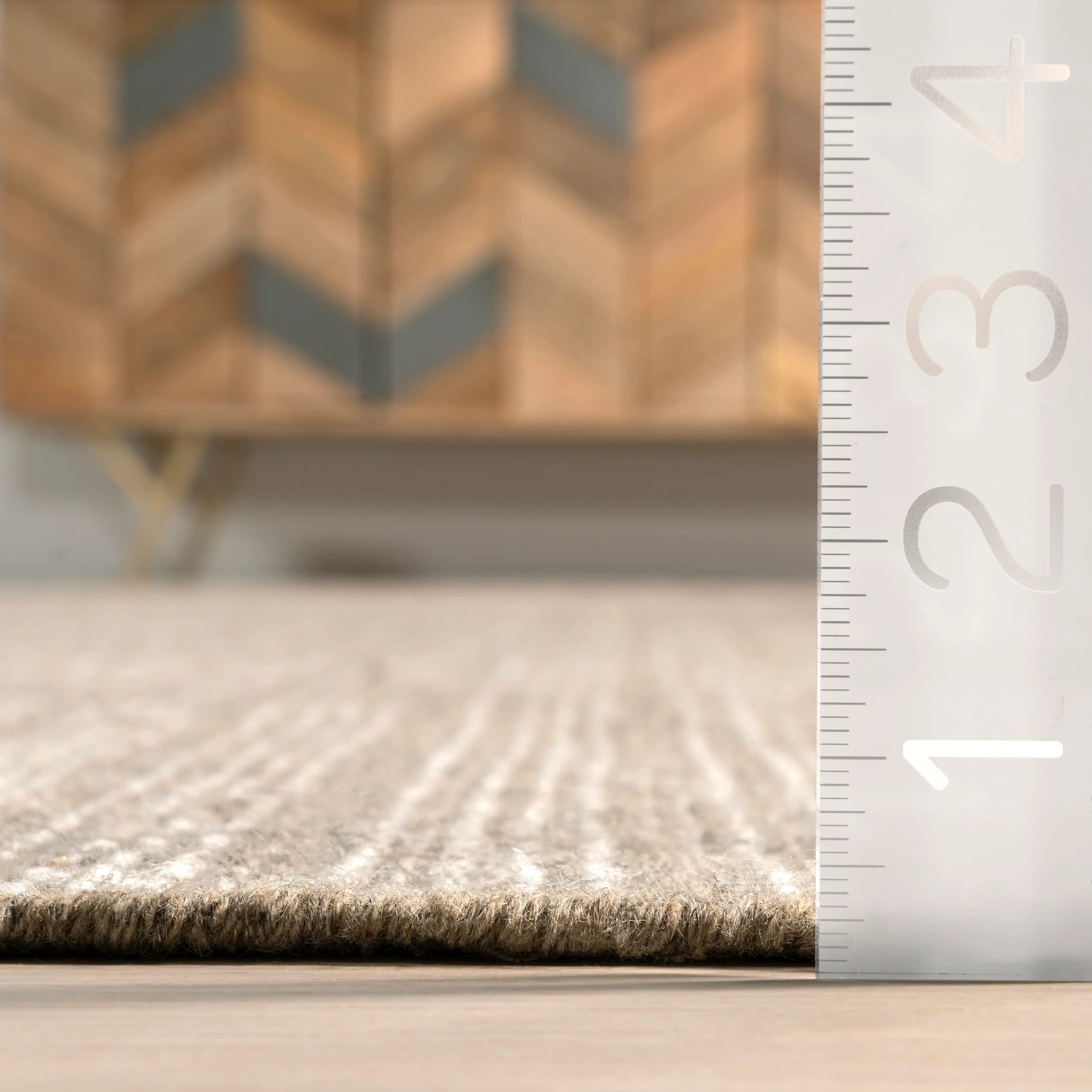 Ander Striped Wool-Blend Rug | Brown - Image 4