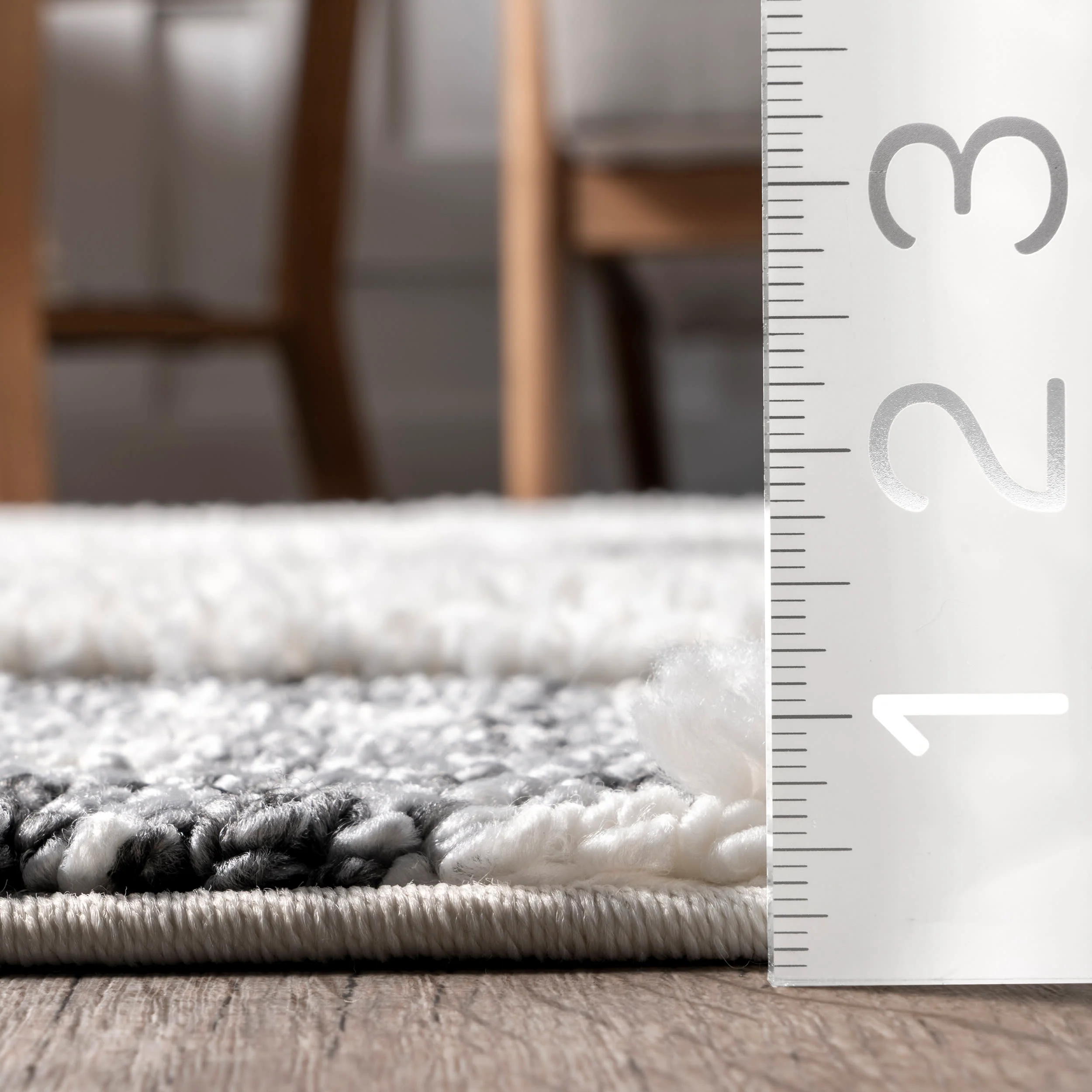 Andi Raised Diamonds Rug | Grey - Image 5