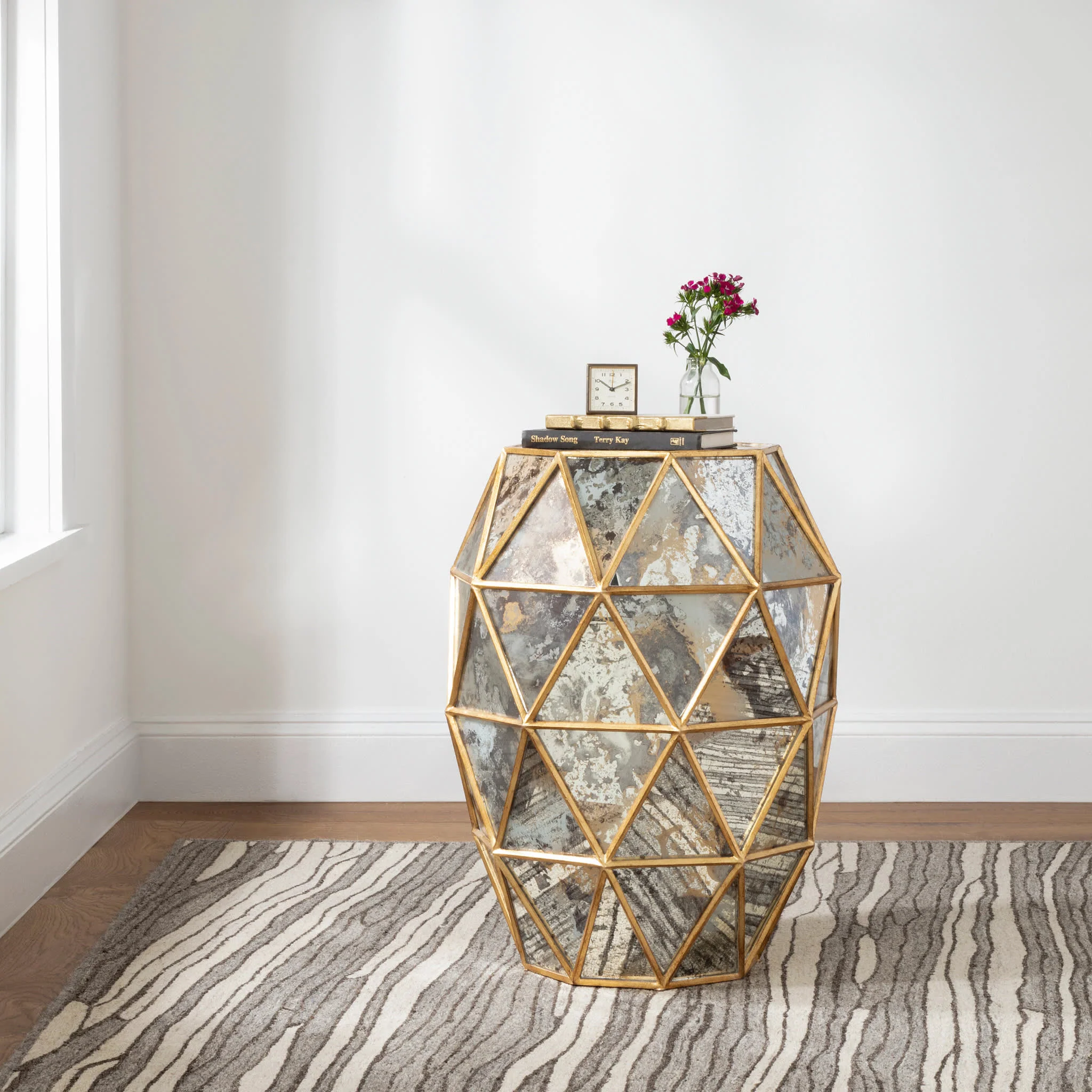 Andres Hand Micro Hooked Wool Custom Rug by Bunny Williams | Grey - Image 2