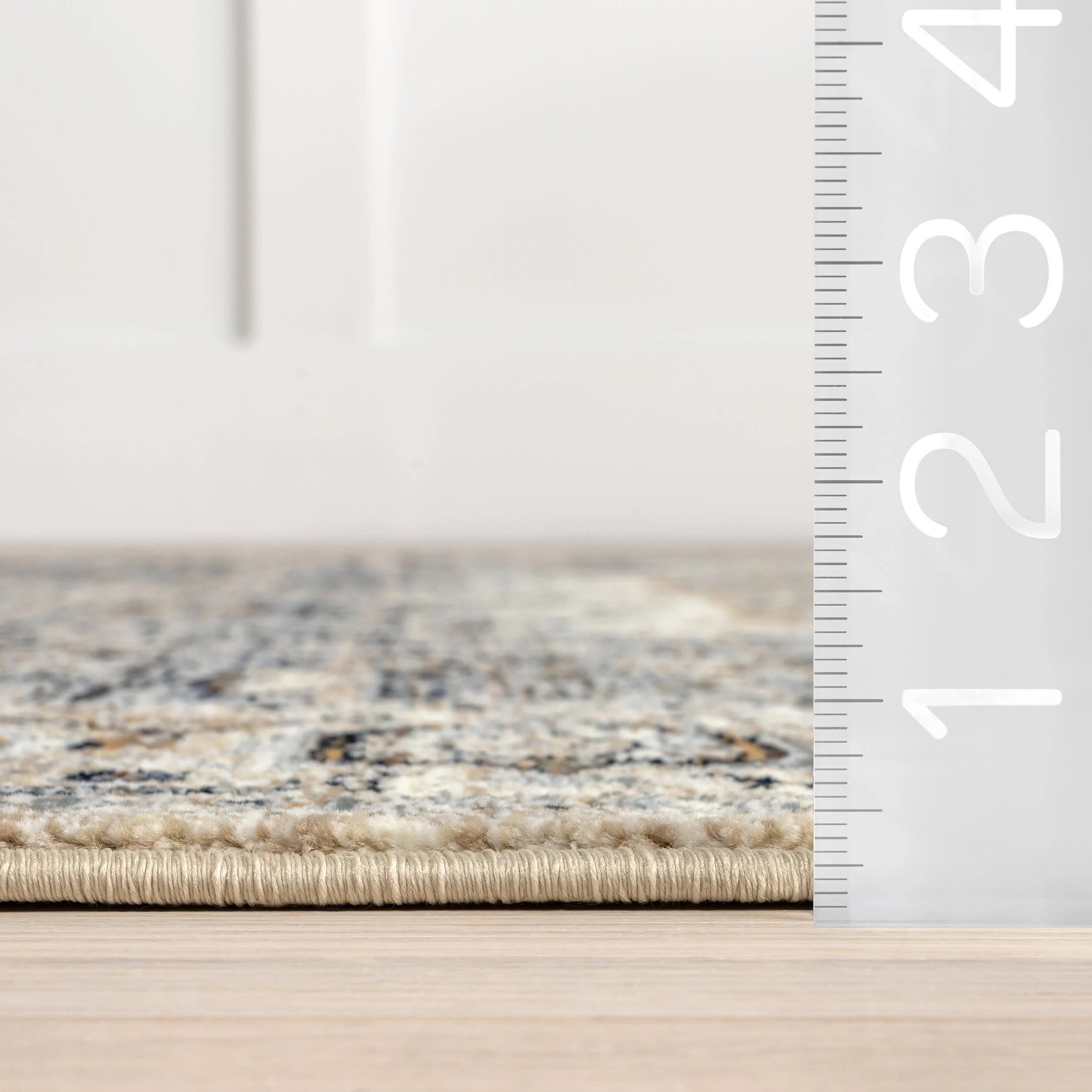 Angelique Vintage Medallion Rug | Light Blue - Image 5