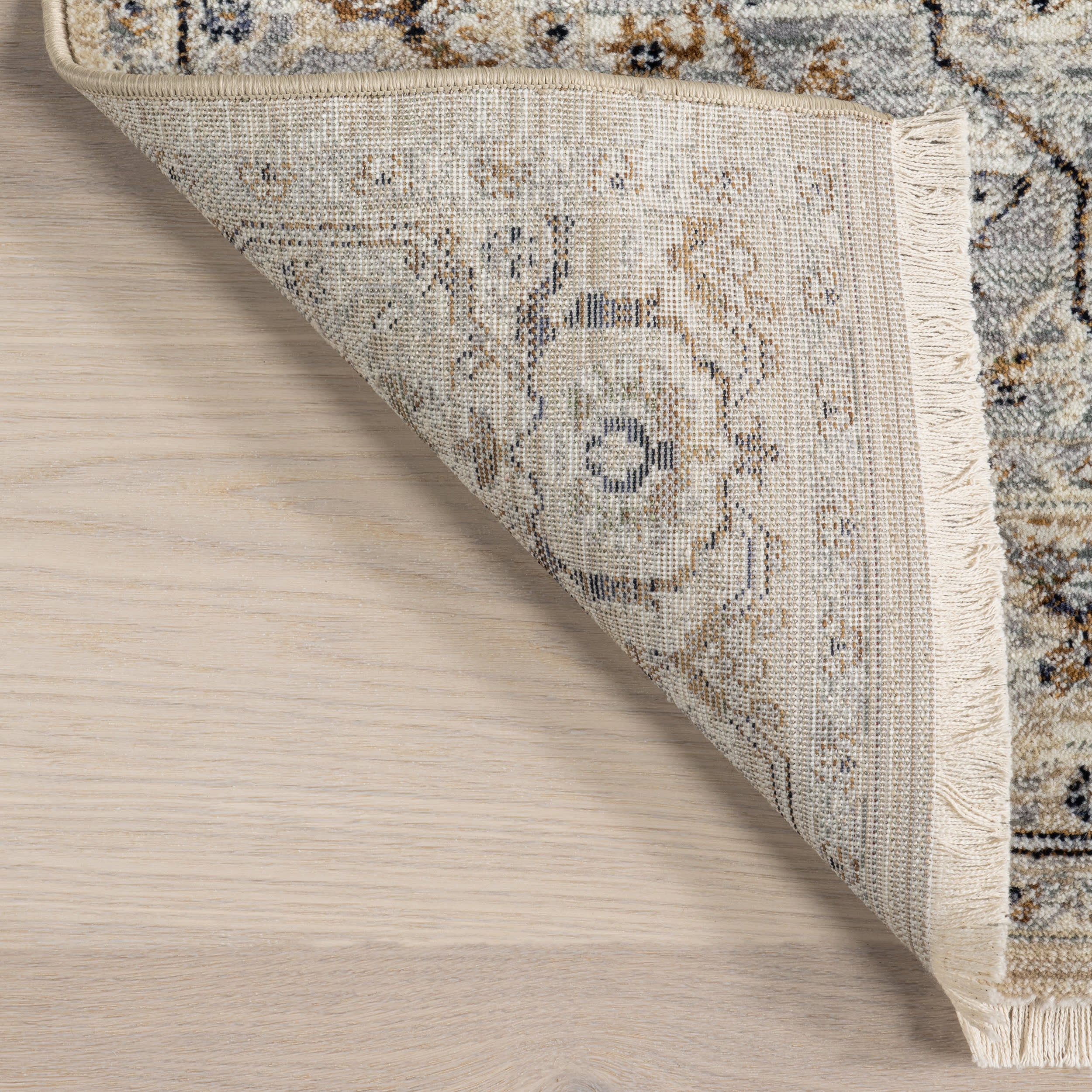 Angelique Vintage Medallion Rug | Light Blue - Image 6