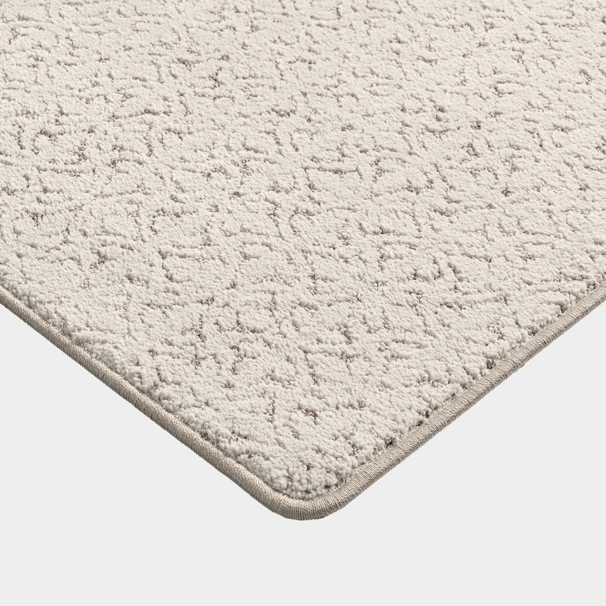 Ani Distressed Brocade Custom Rug | Beige - Image 2