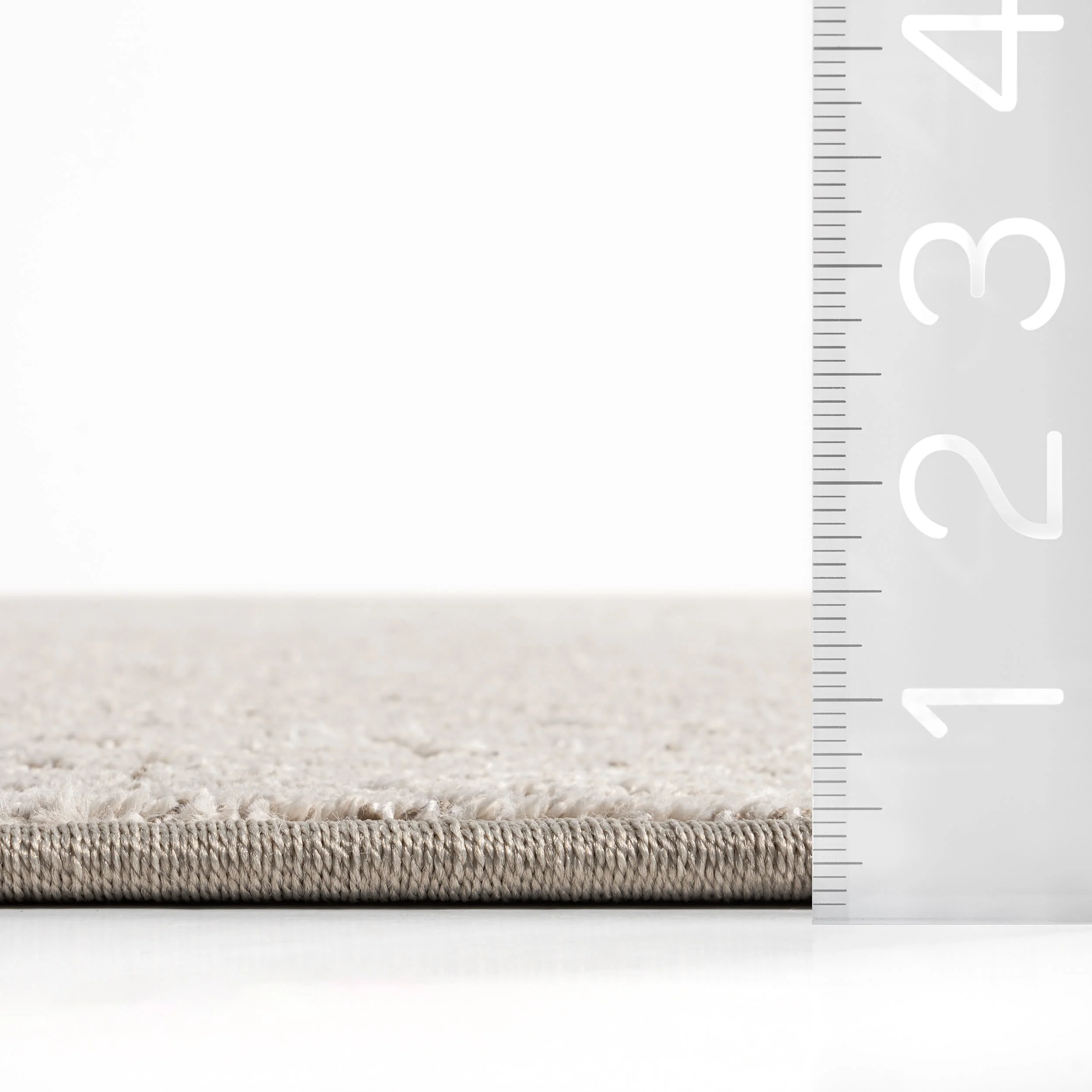 Ani Distressed Brocade Custom Rug | Beige - Image 3