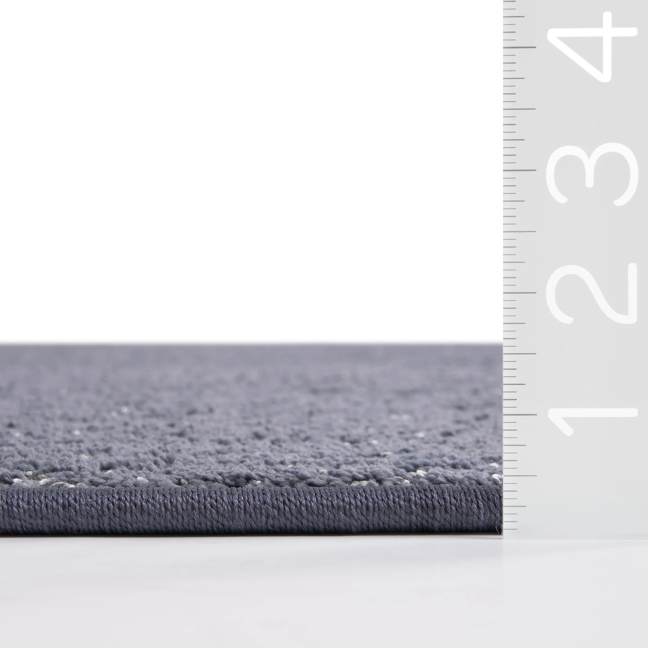 Ani Distressed Brocade Custom Rug | Navy - Image 3