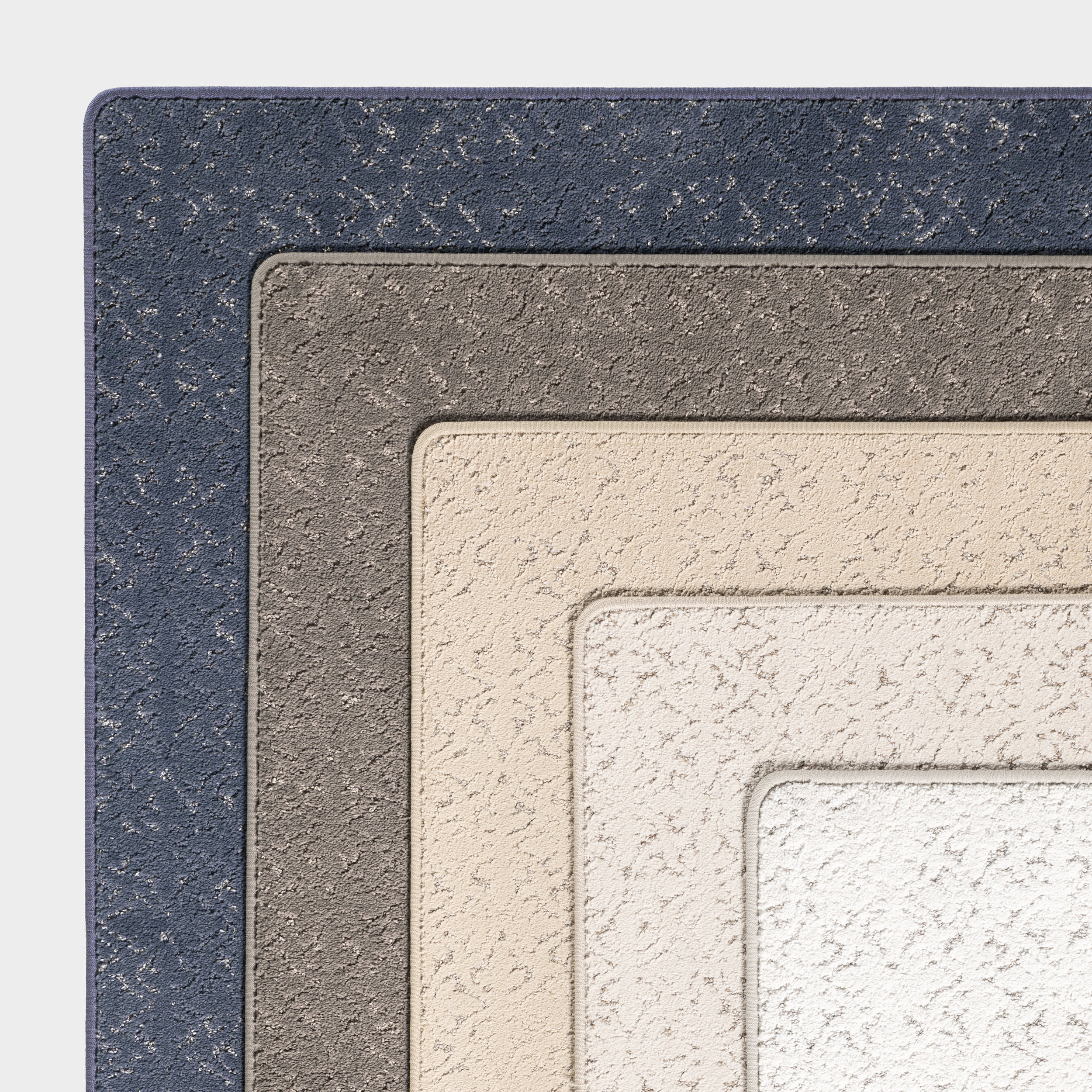 Ani Distressed Brocade Custom Rug | Navy - Image 5