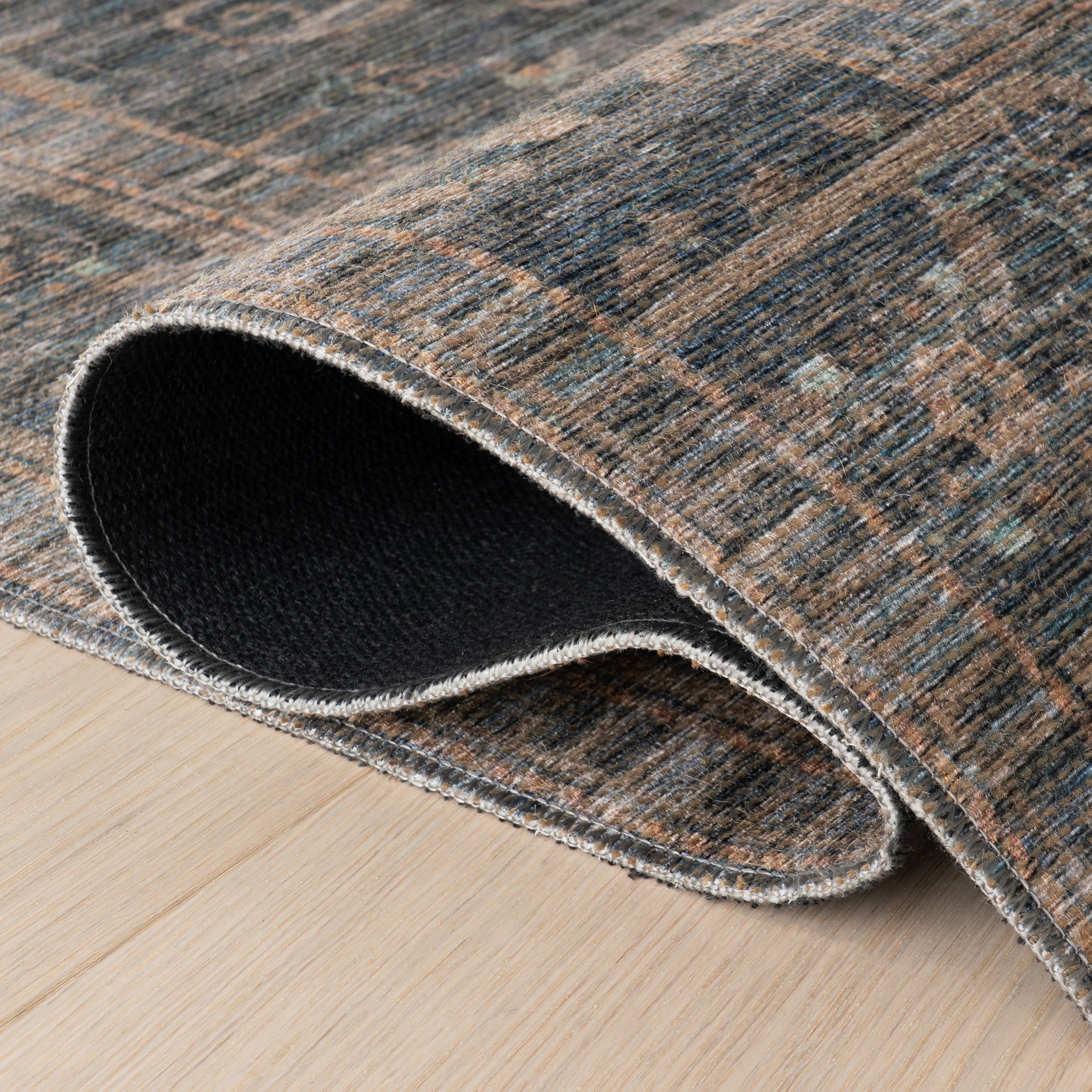 Ankhe Traditional Bordered Rug | Light Blue - Image 11
