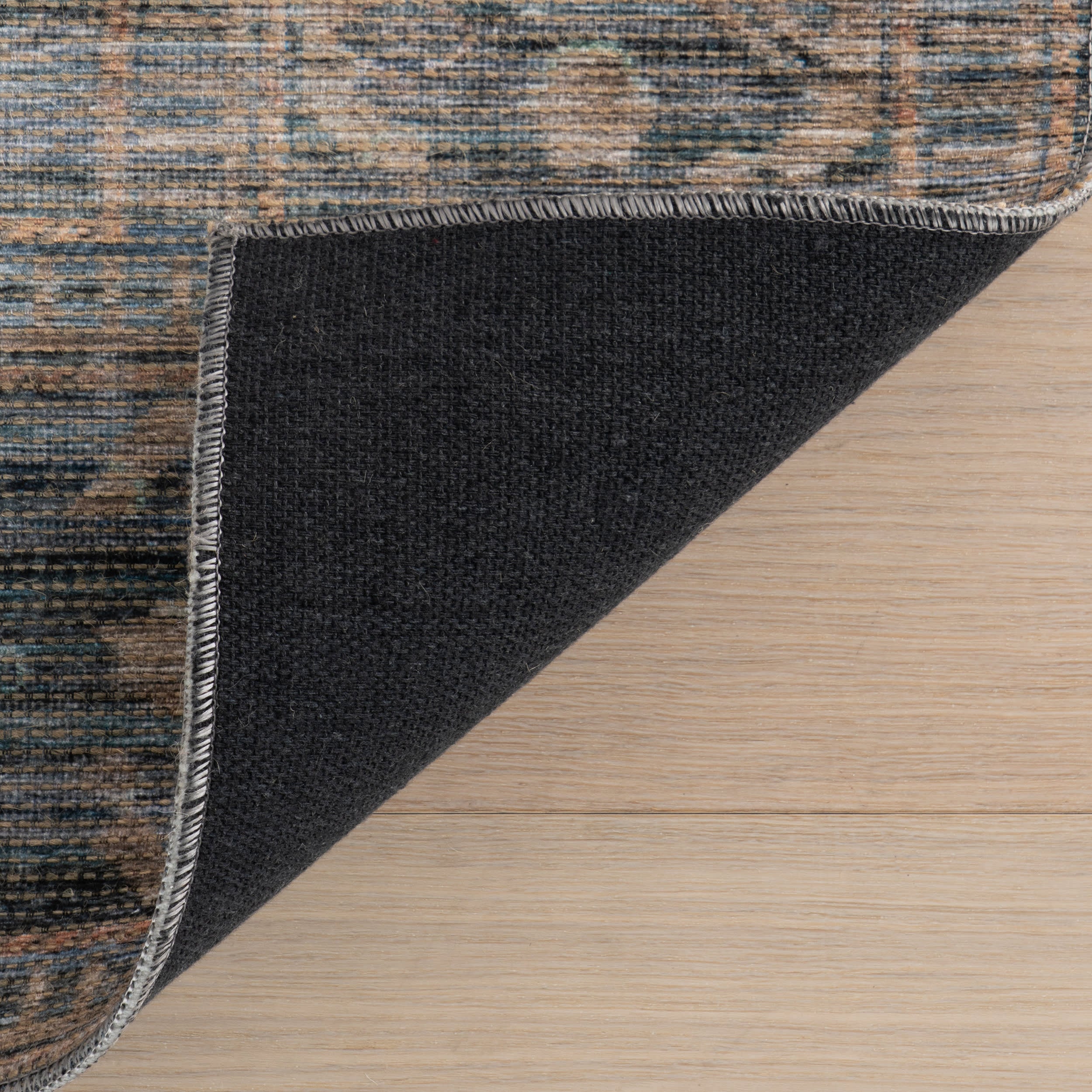 Ankhe Traditional Bordered Rug | Light Blue - Image 8