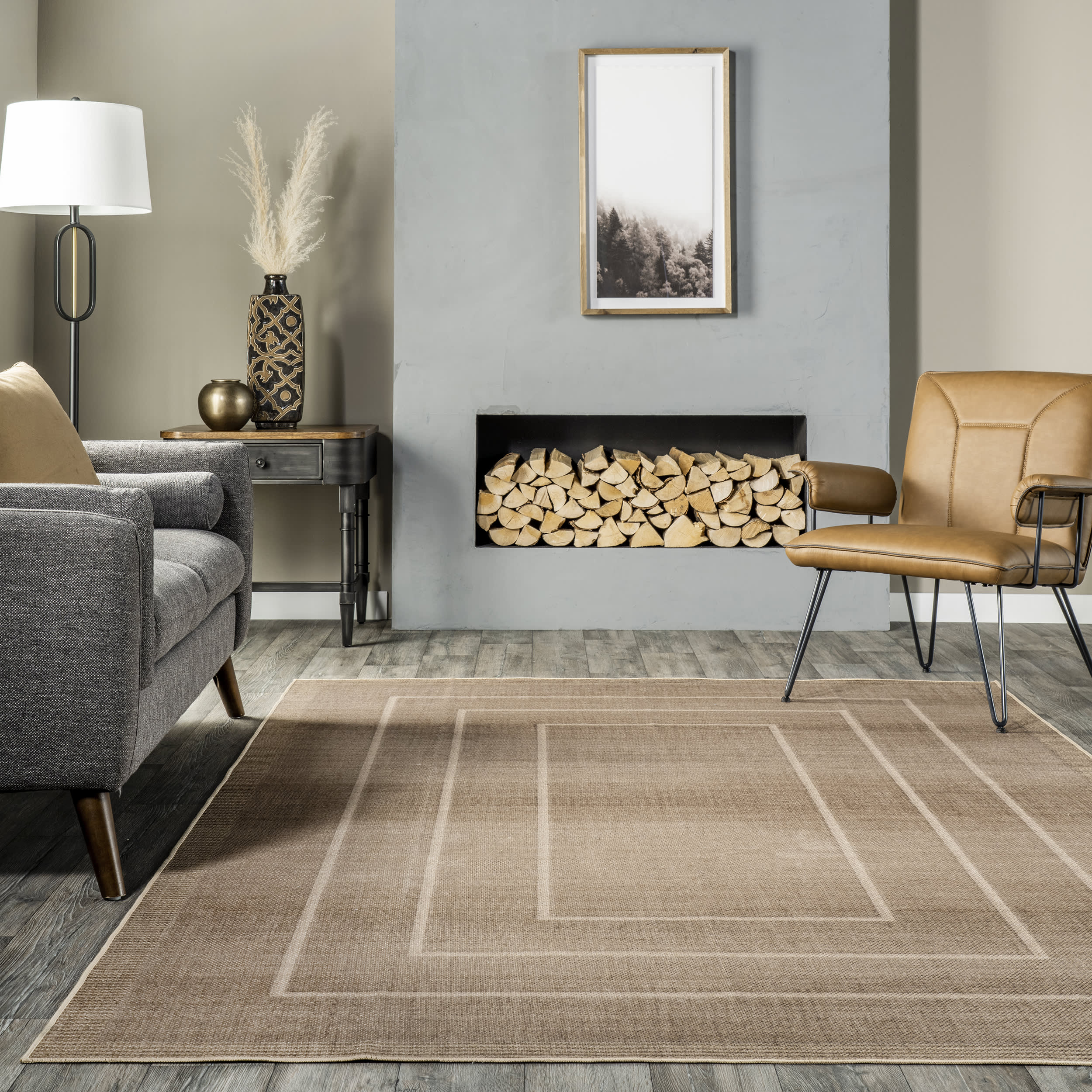 Ann Easy-Jute Washable Bordered Rug | Natural - Image 4