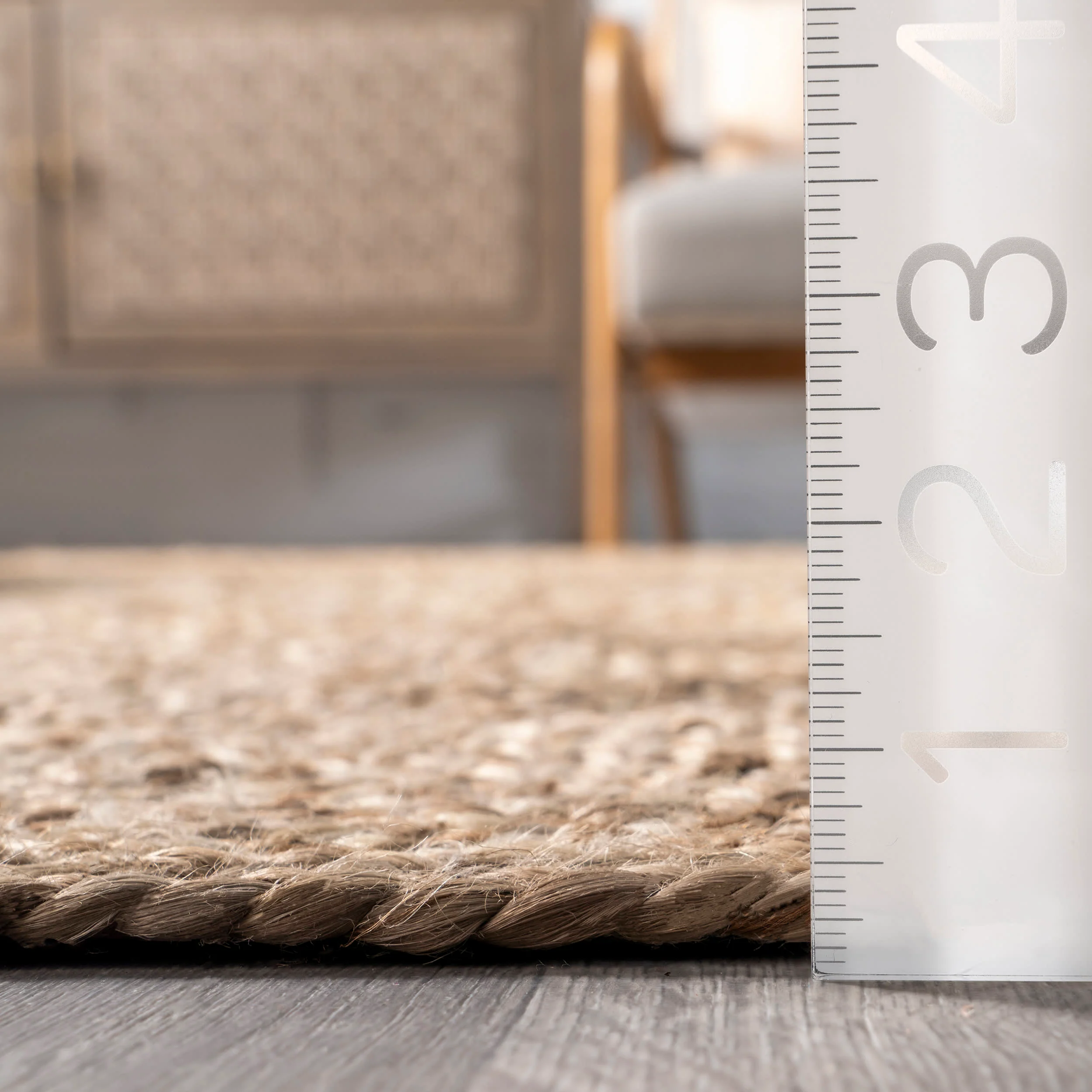Annabella Jute Tiled Rug | Natural - Image 5
