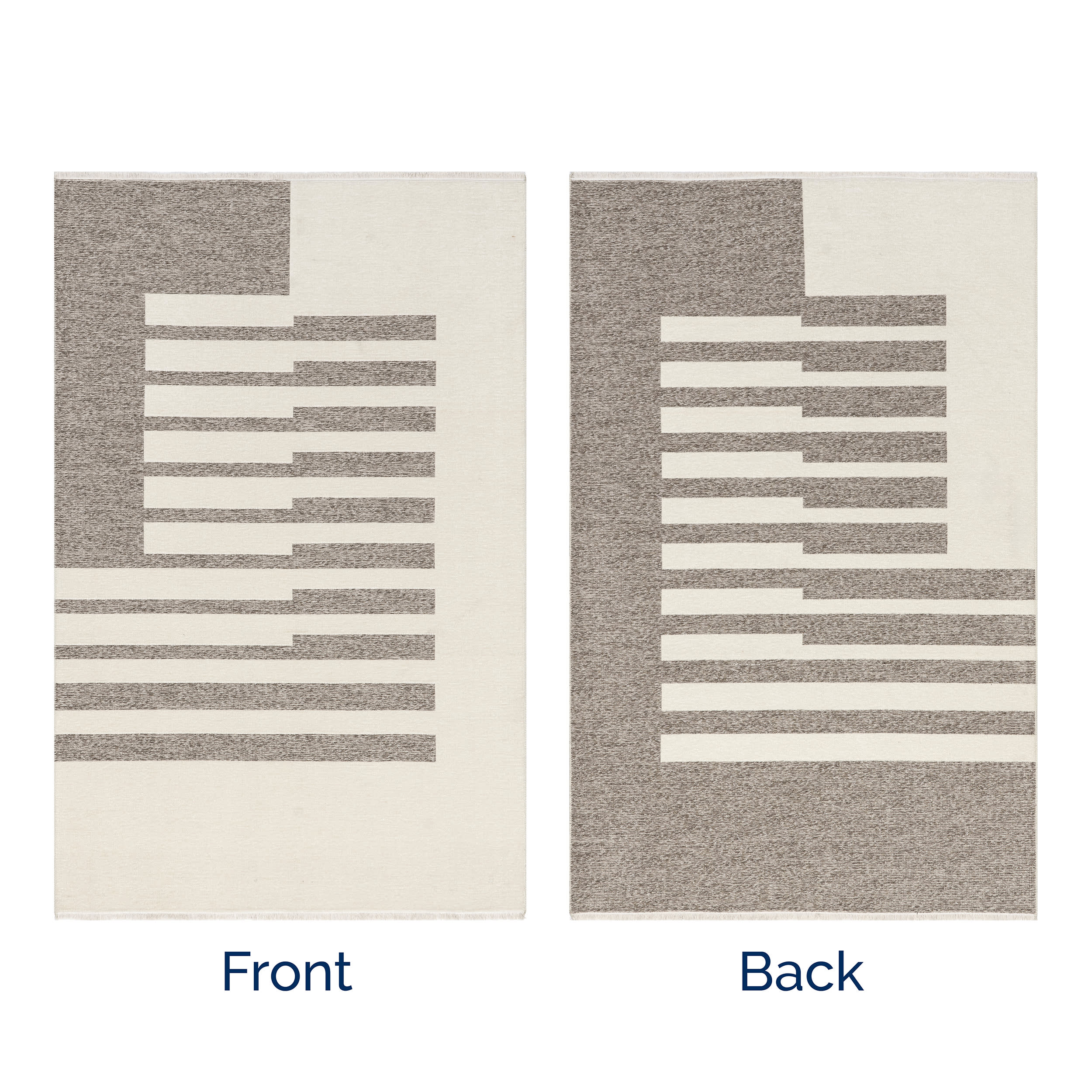 Anneli Geometric Reversible Washable Rug | Beige - Image 10