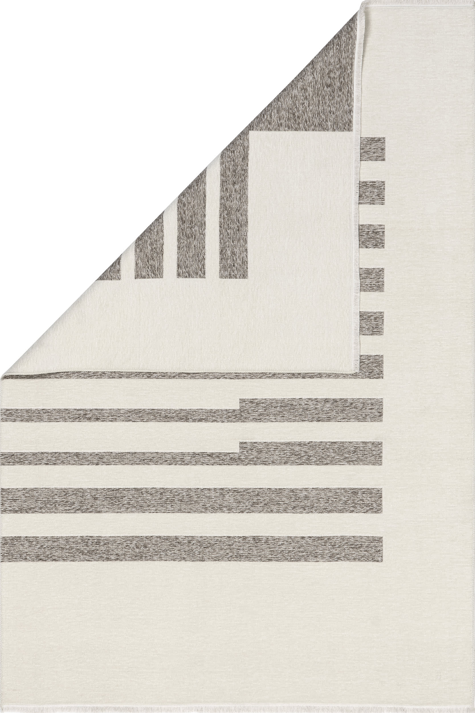 Anneli Geometric Reversible Washable Rug | Beige - Image 4